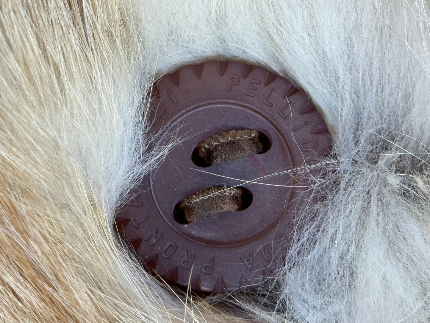 Vintage 1990's Fendi x Karl Lagerfeld Golden Island Fox Fur Midi Length Coat