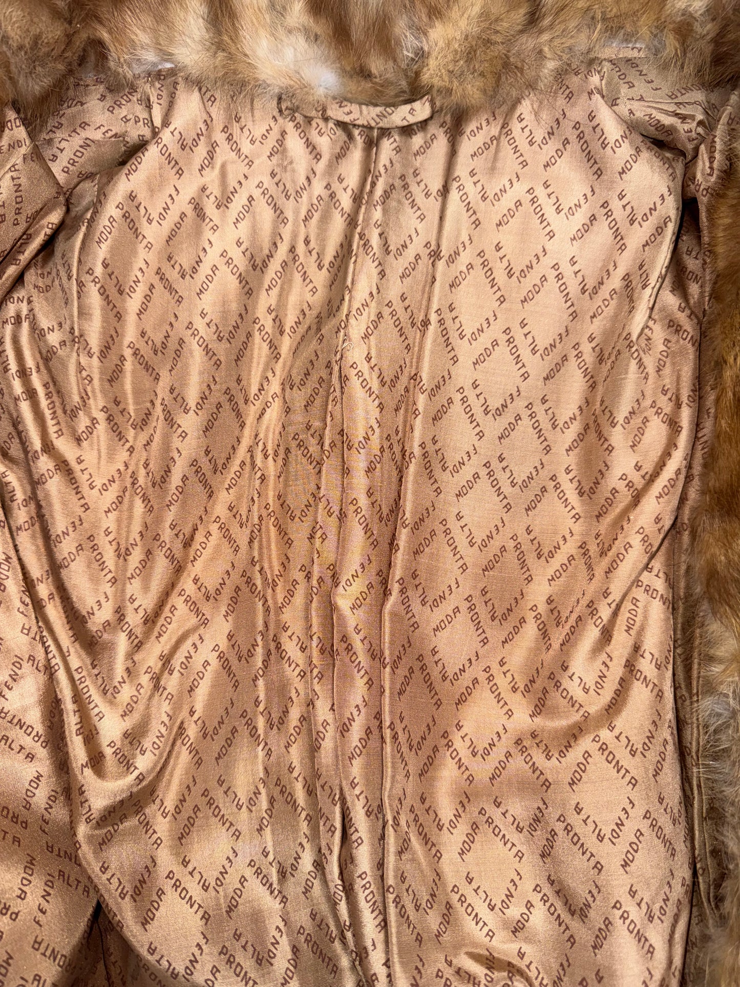 Vintage 1990's Fendi x Karl Lagerfeld Full Length Sable Fur Vest Coat Jacket