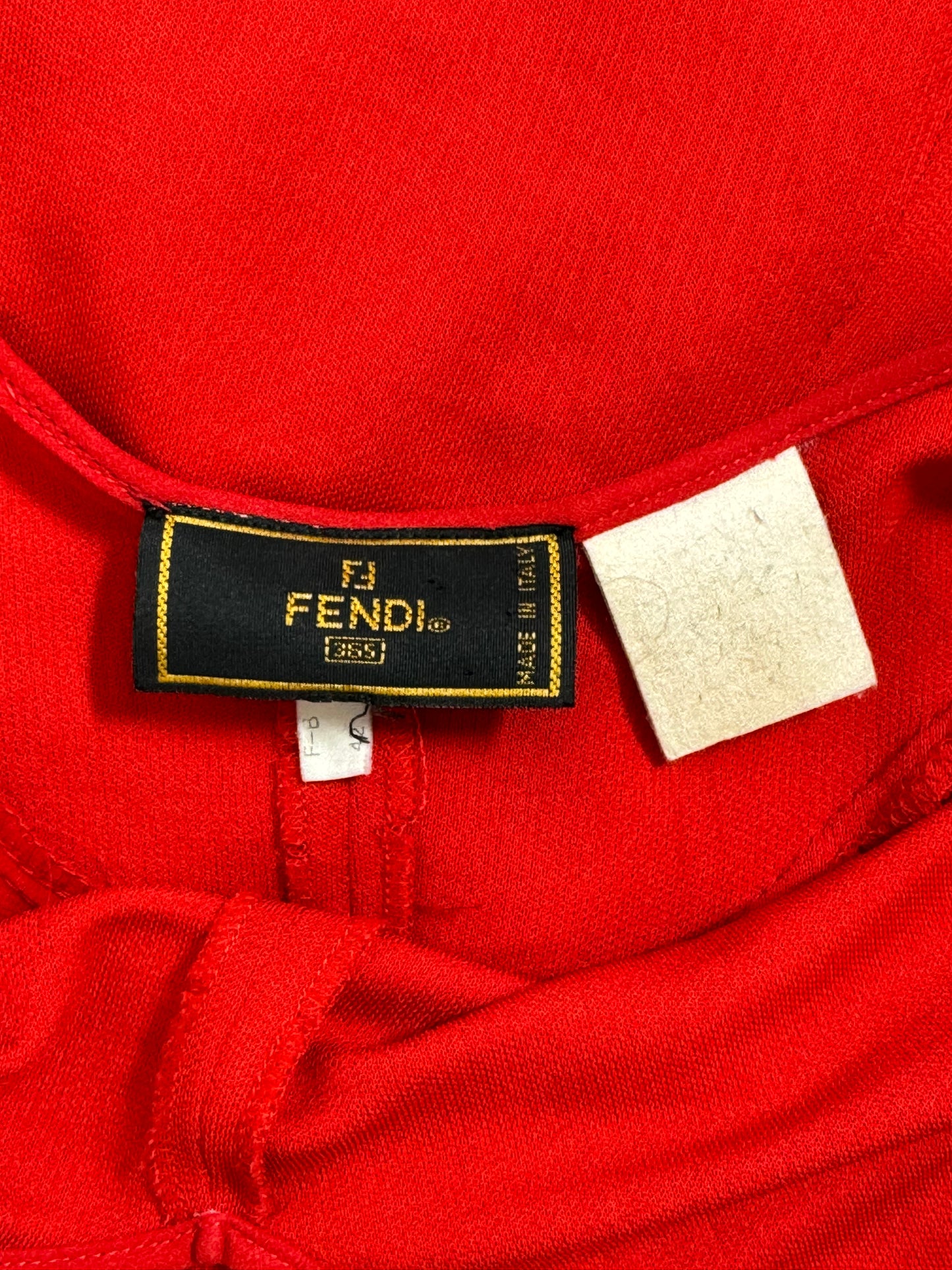 Vintage S/S 1999 Fendi by Karl Lagerfeld Sheer Red Tank Maxi Dress