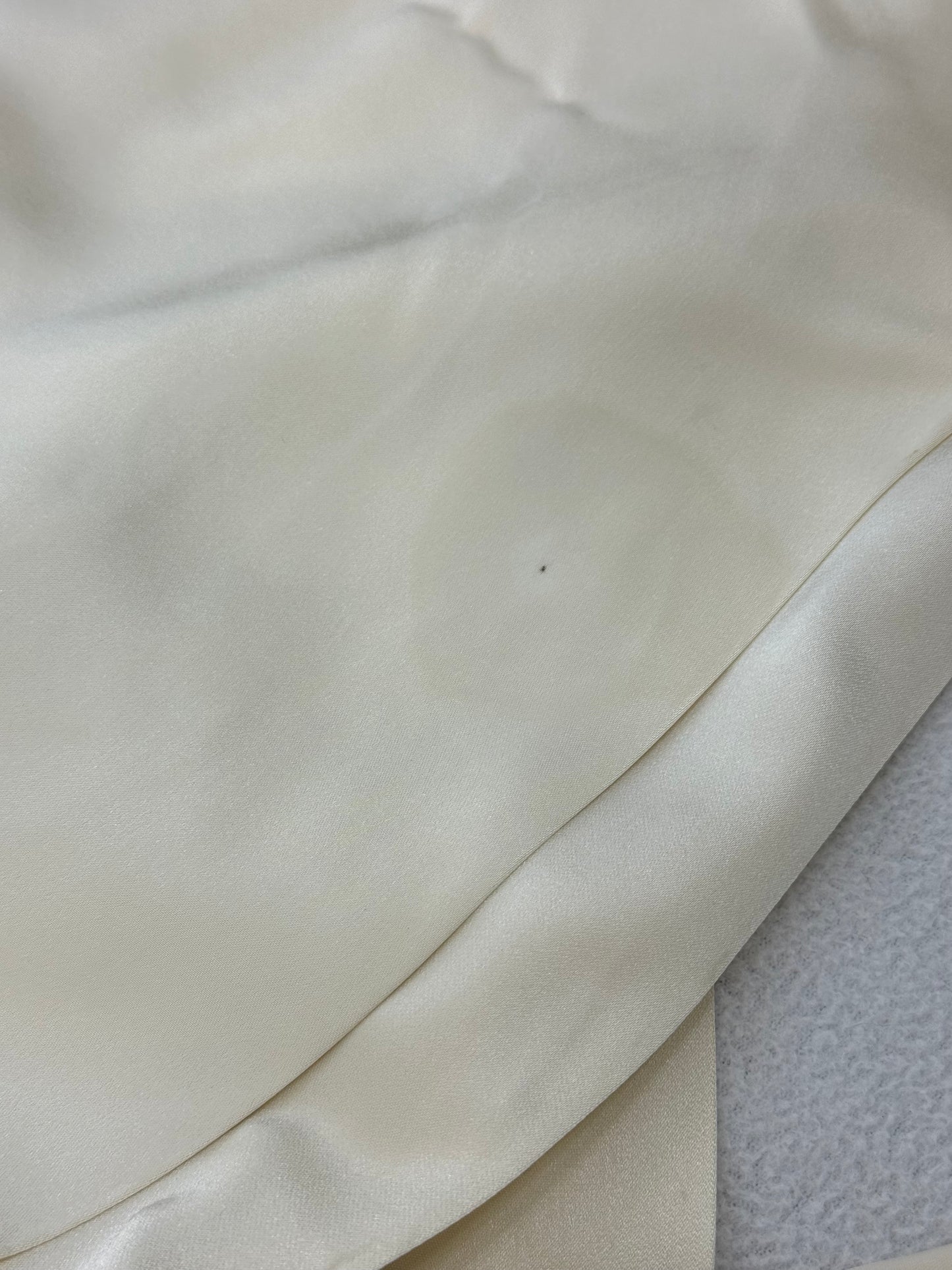 S/S 1992 Dolce & Gabbana Ivory Satin Hooded Cropped Jacket