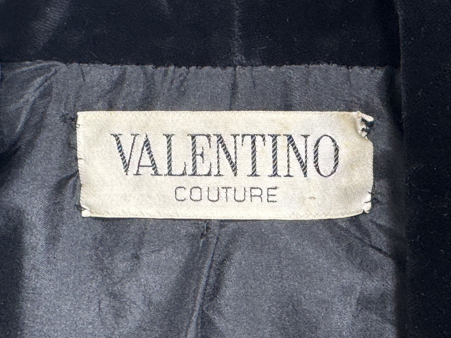 Vintage 1990's Valentino Haute Couture Black Boucle Princess 1950's Breakfast At Tiffany's Style Bow Belted Coat Jacket