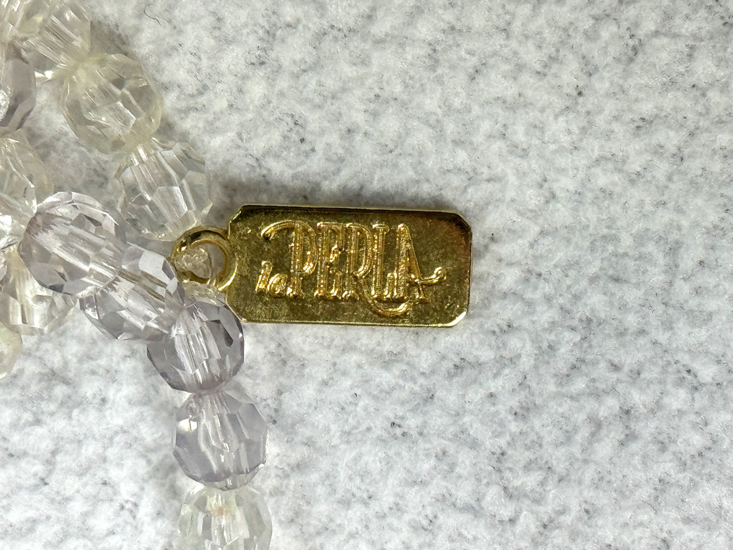 Vintage 1991 La Perla RARE Clear Bead Cone Bra Top