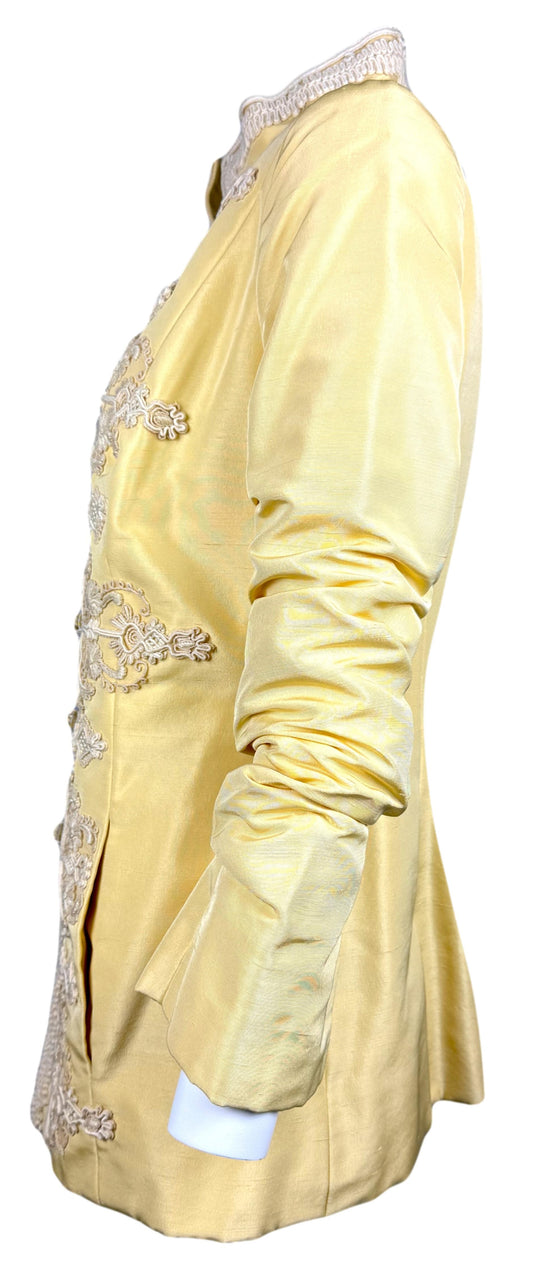 S/S 1991 Jean Paul Gaultier Haute Couture Yellow Embellished Jacket