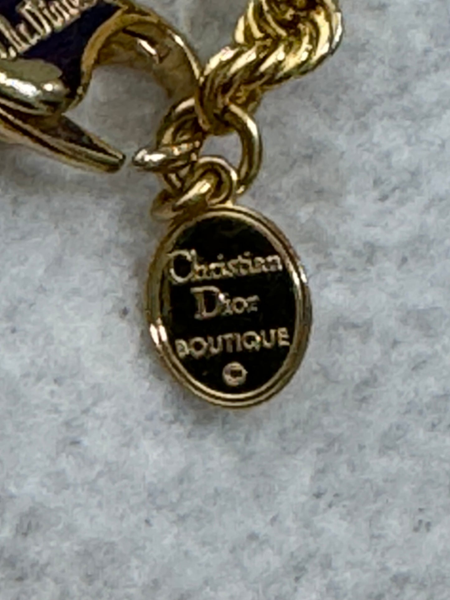 F/W 1992 Christian Dior by Gianfranco Ferre Runway Large Gold Crystal Heart and Chunky Gold Chain Necklace
