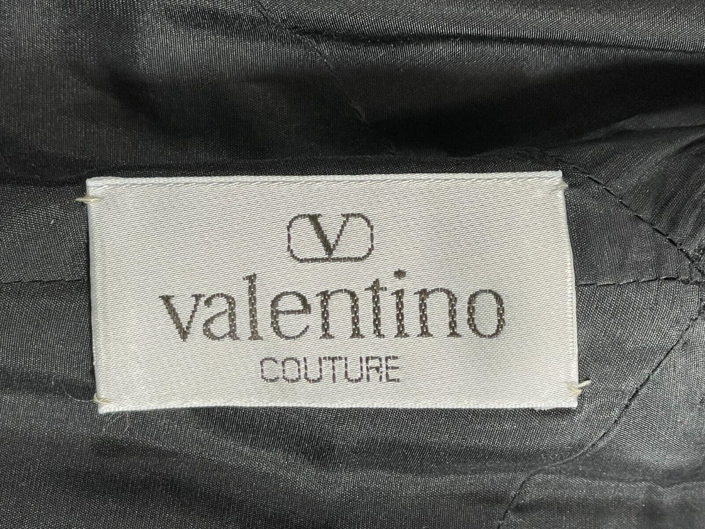 Vintage F/W 1992 Valentino Haute Couture Runway Black Spanish Beaded Gown Dress