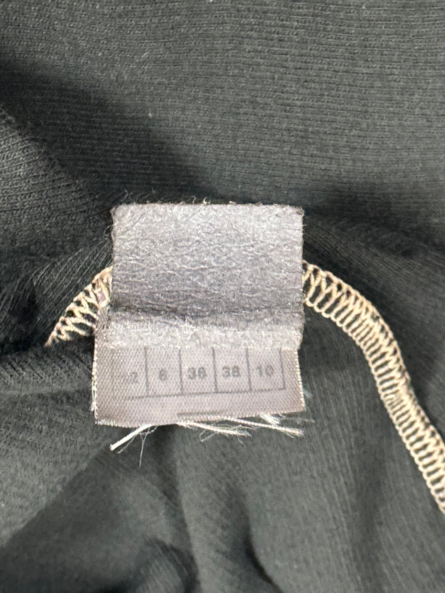 Vintage S/S 1992 Maison Martin Margiela Black Ribbed Zip Front Micro Mini Dress