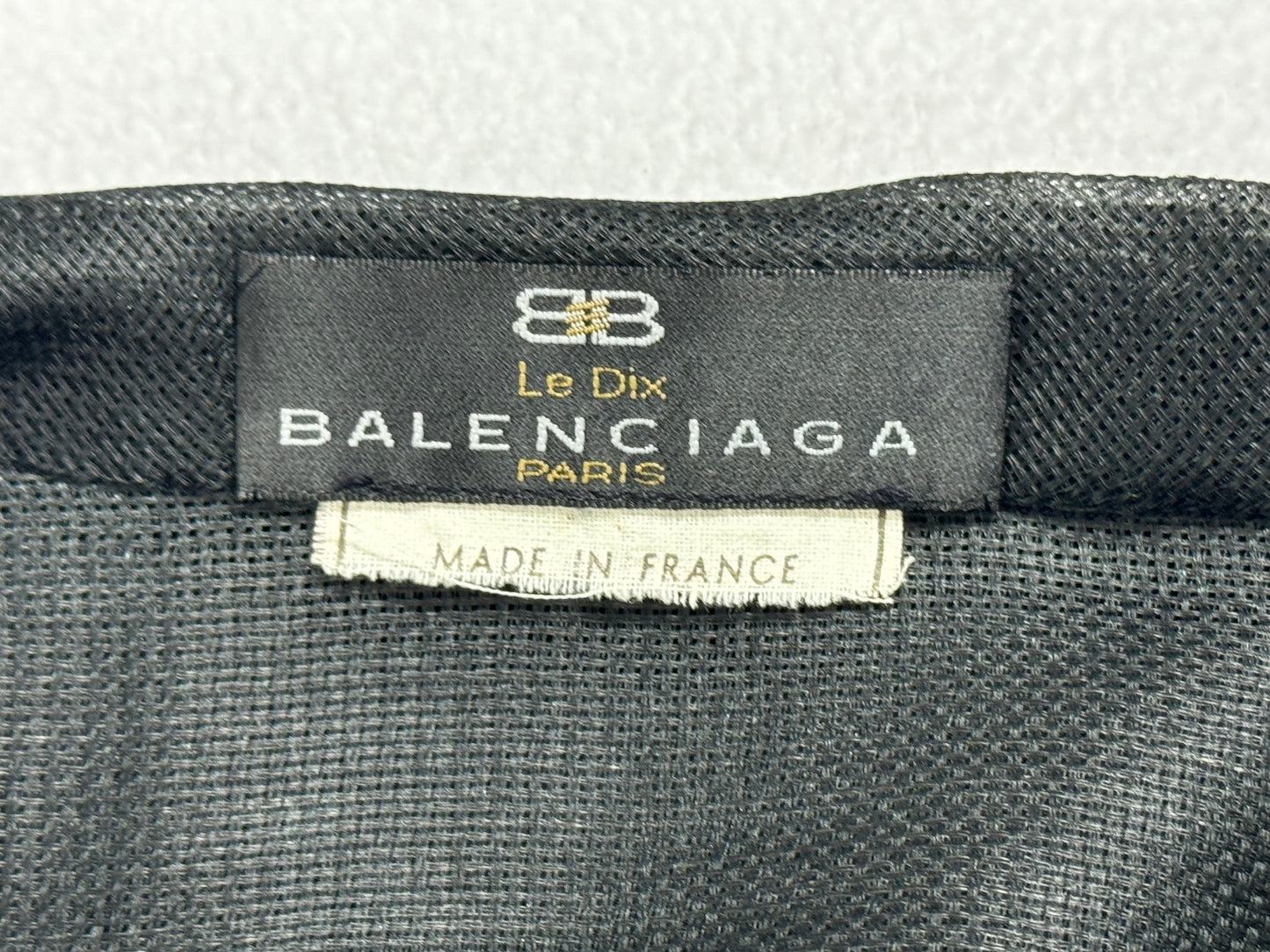 Vintage F/W 1996 Balenciaga Sheer Black Kimono Style Bow Jacket Coat