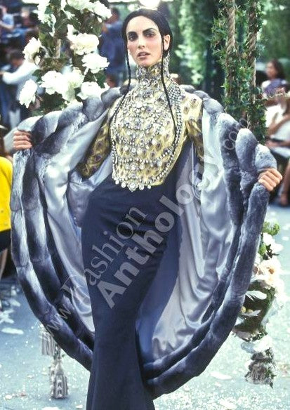 F/W 1997 Christian Dior x John Galliano RARE Chinchilla Fur 1930's Flapper Style Cocoon Coat