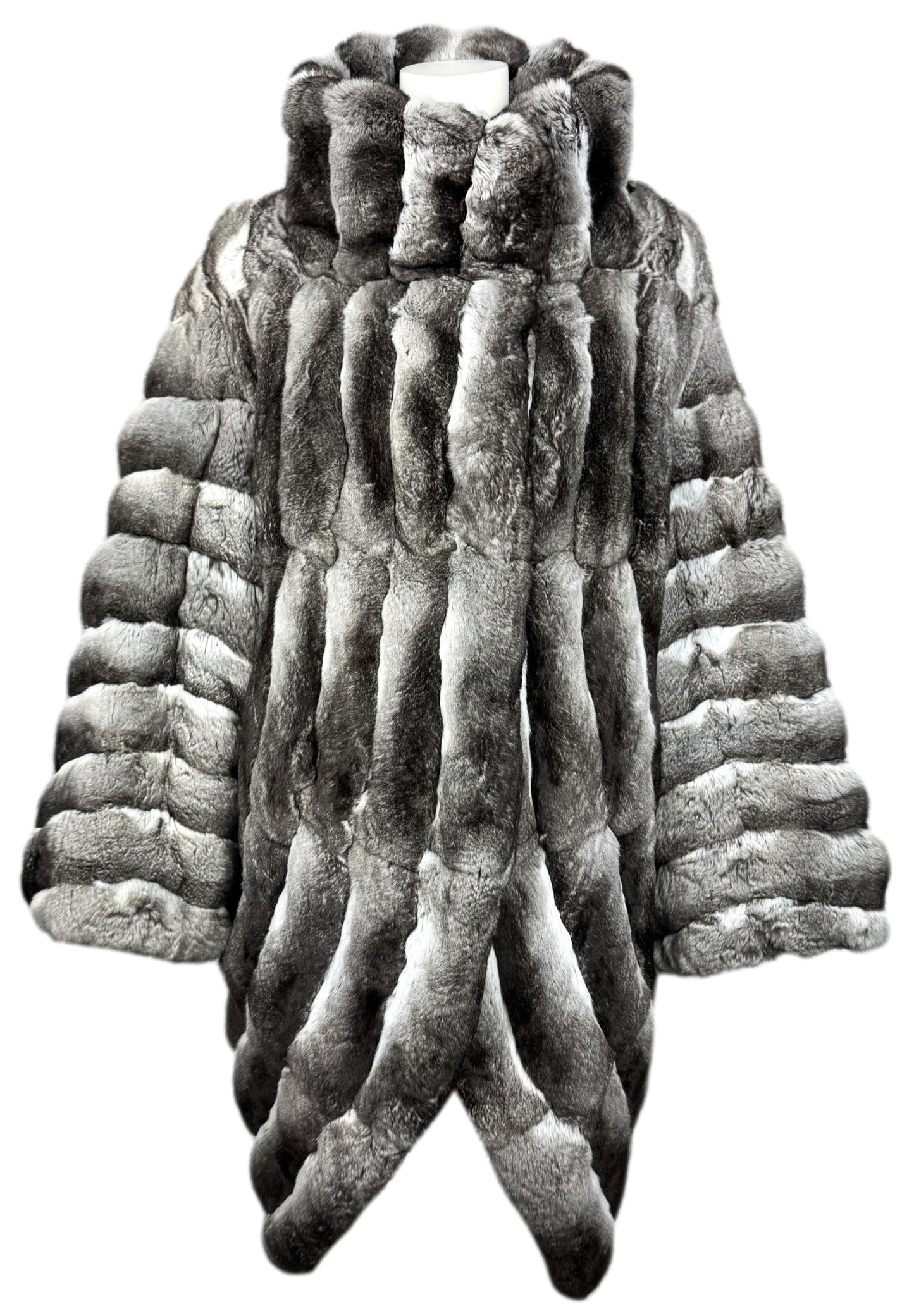 F/W 1997 Christian Dior x John Galliano RARE Chinchilla Fur 1930's Flapper Style Cocoon Coat