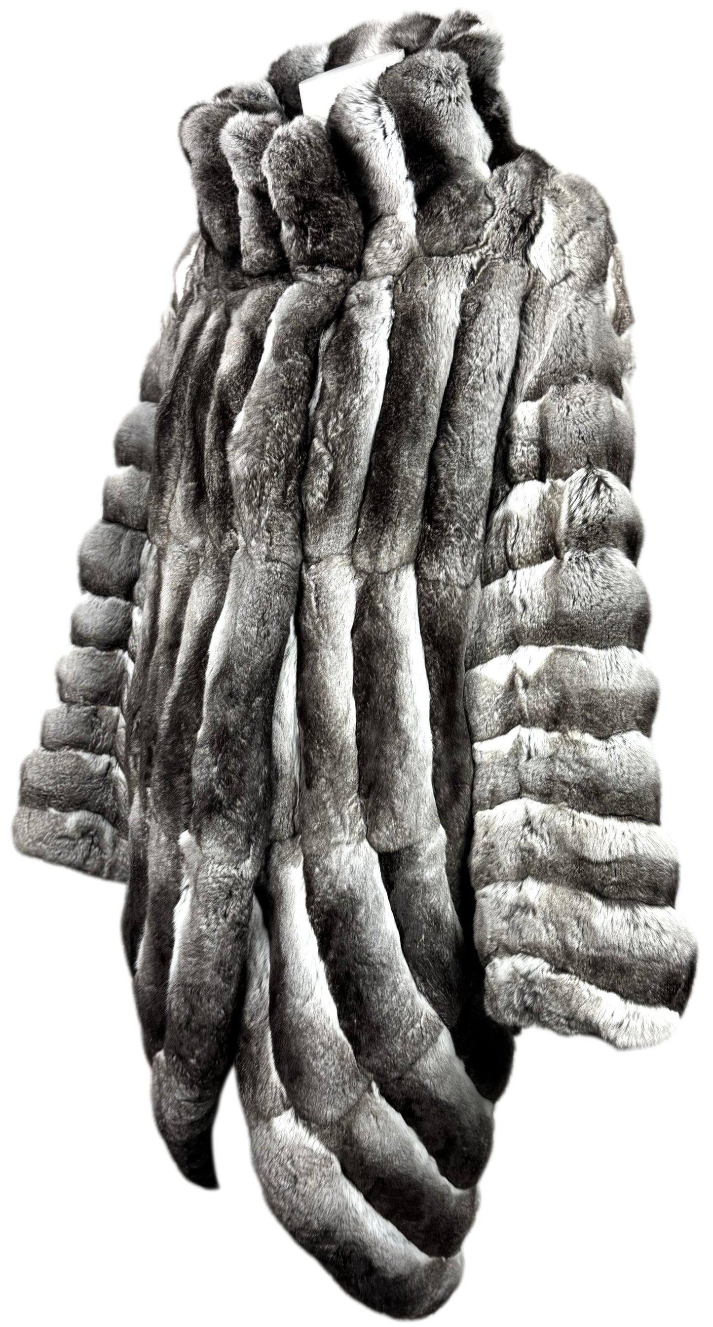 F/W 1997 Christian Dior x John Galliano RARE Chinchilla Fur 1930's Flapper Style Cocoon Coat