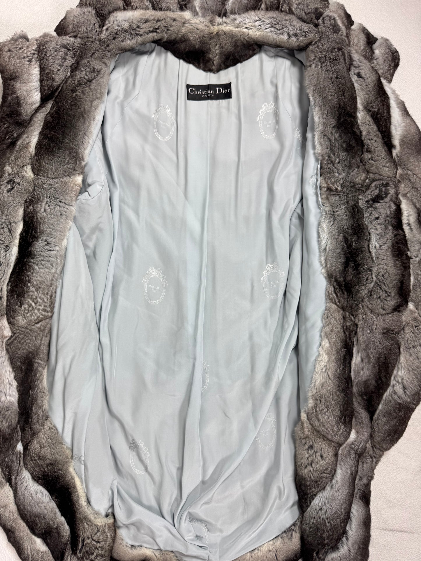 F/W 1997 Christian Dior x John Galliano RARE Chinchilla Fur 1930's Flapper Style Cocoon Coat