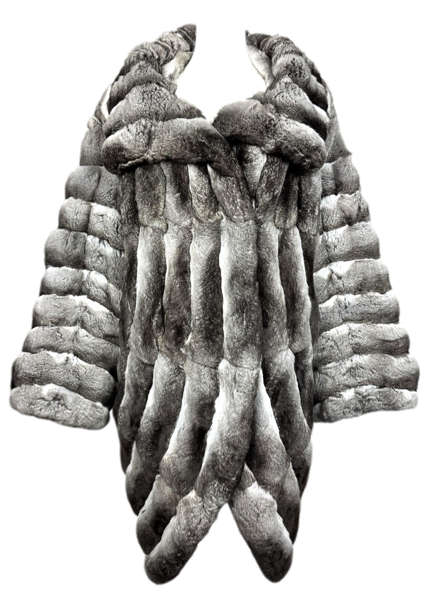 F/W 1997 Christian Dior x John Galliano RARE Chinchilla Fur 1930's Flapper Style Cocoon Coat