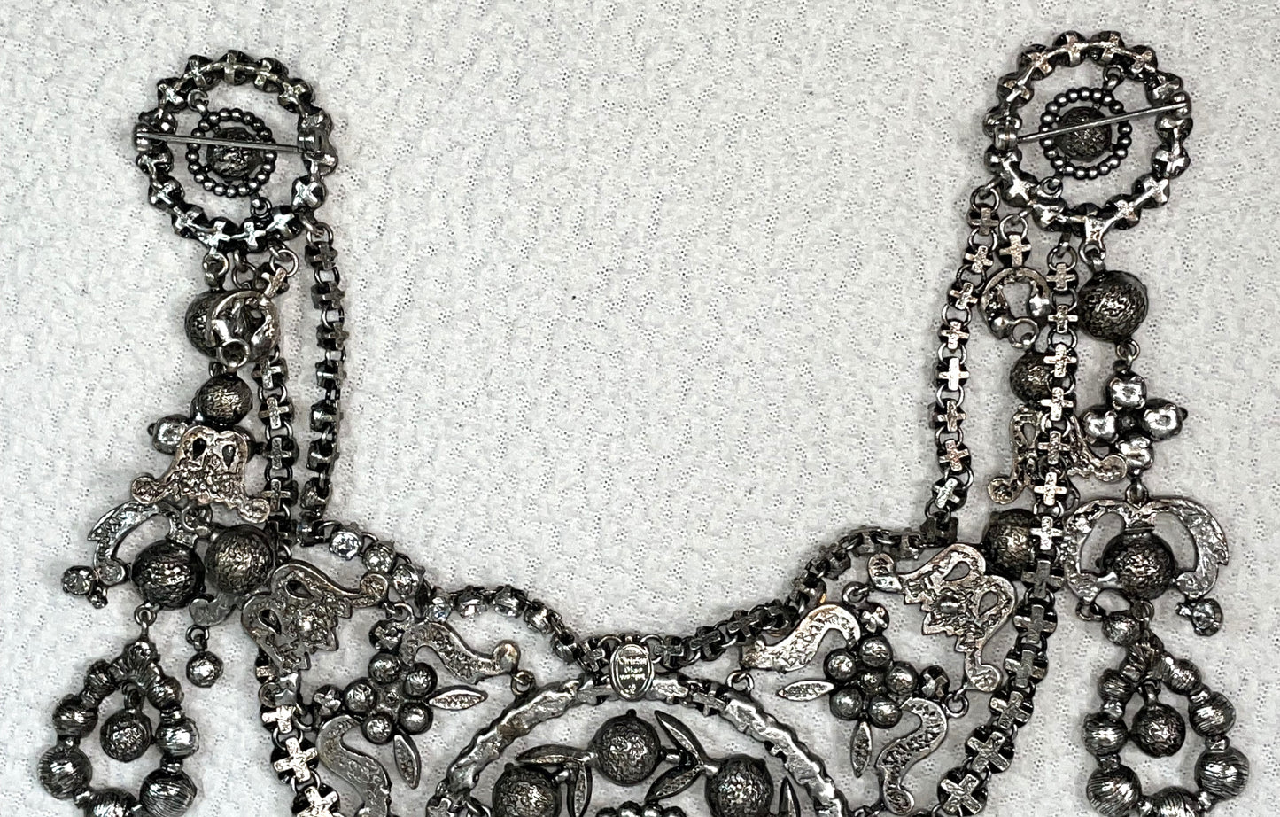 F/W 1997 Christian Dior by John Galliano Haute Couture Runway Huge Crystal Necklace Pin