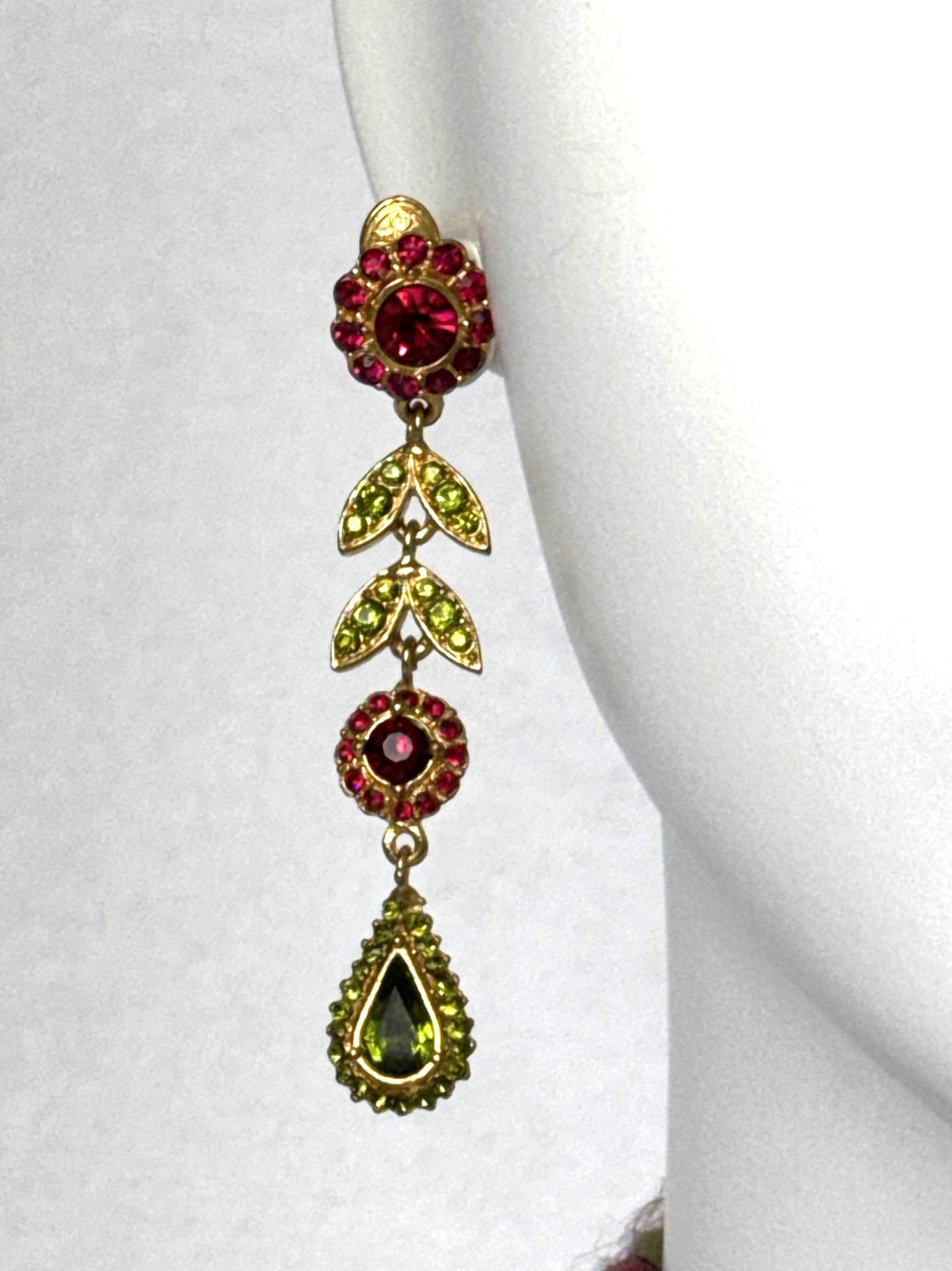 F/W 1997 Christian Dior by John Galliano Raj Crystal Earrings & Choker Necklace Set