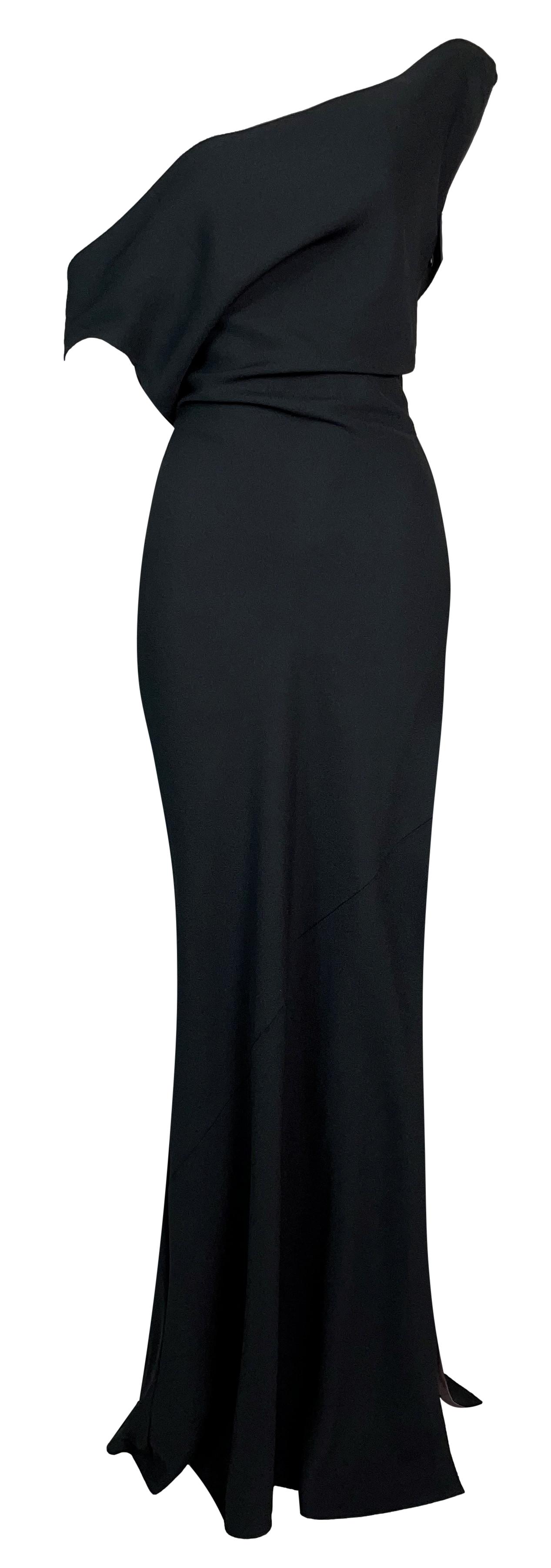 F/W 1997 Christian Dior by John Galliano Runway Black High Slit Backless Dress