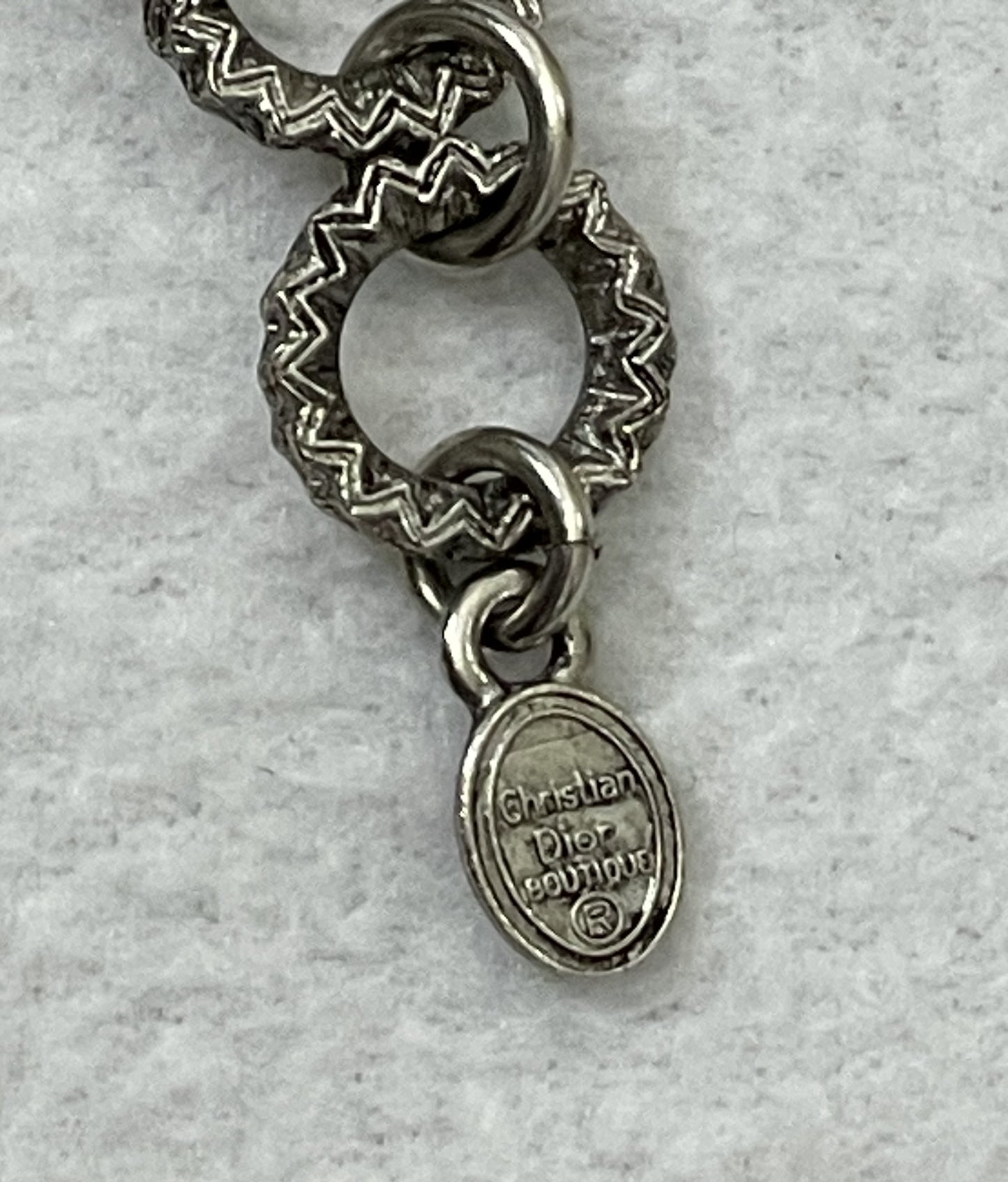 F/W 1997 Christian Dior by John Galliano Silver Beaded Layered Large Necklace