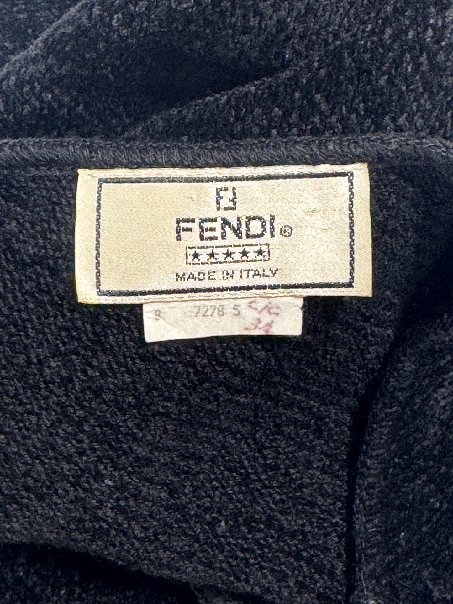 F/W 1997 Fendi x Karl Lagerfeld Runway Sexy Black Cut-Out Bodycon Wiggle Dress