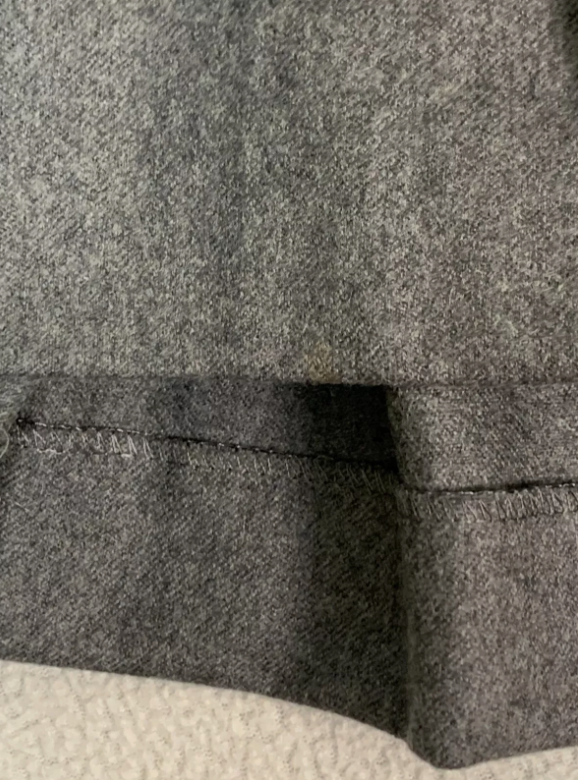 F/W 1997 John Galliano Runway Gray School Girl Pleated Mini Skirt & Jacket Suit