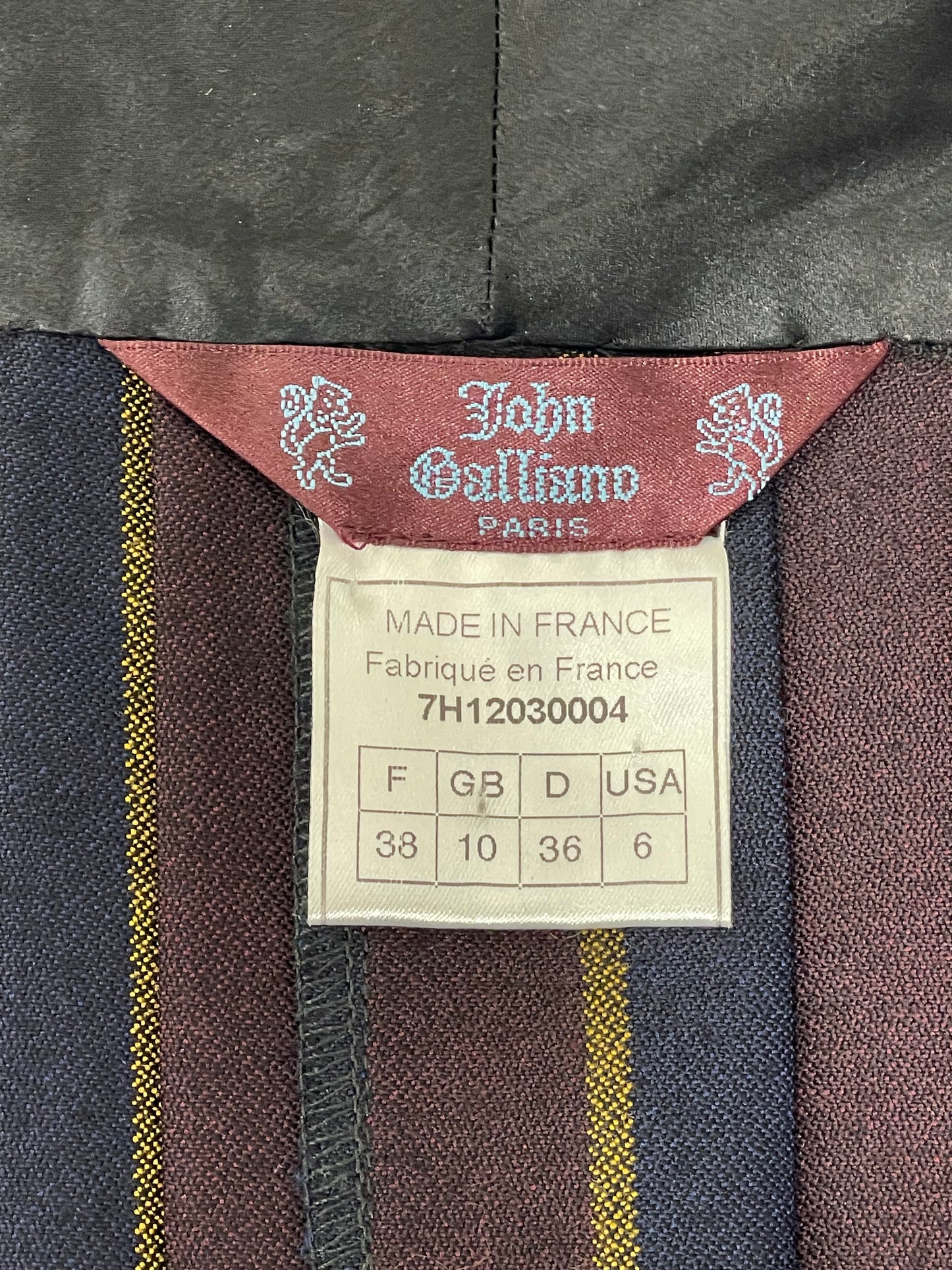 F/W 1997 John Galliano Runway Catholic School Girl Tie Crop Top Skirt Cardigan Uniform Set