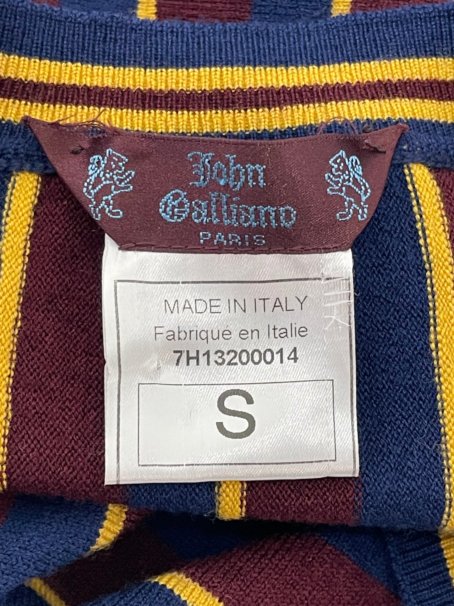 F/W 1997 John Galliano Runway Catholic School Girl Tie Crop Top Skirt Cardigan Uniform Set