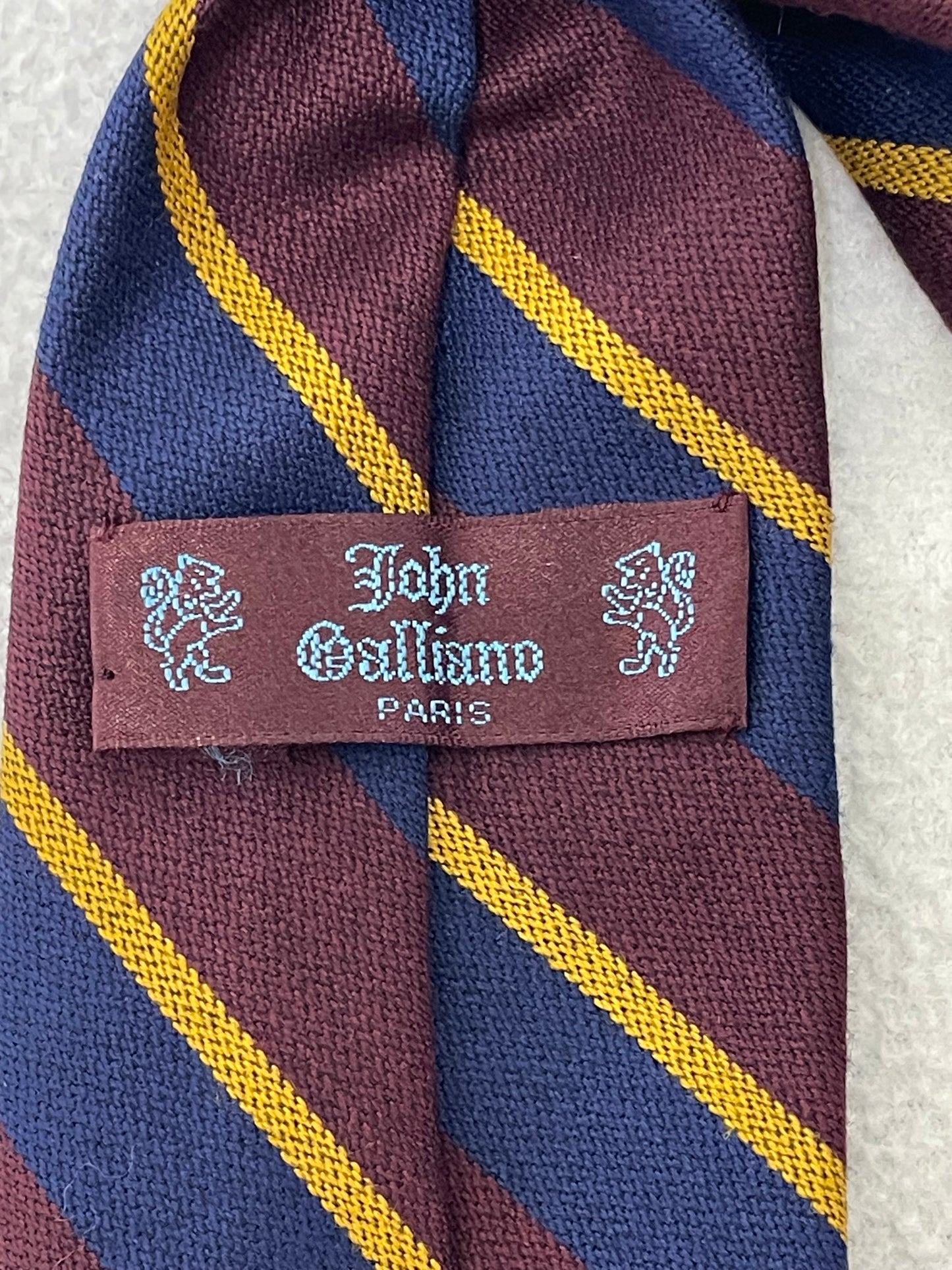 F/W 1997 John Galliano Runway Catholic School Girl Tie Crop Top Skirt Cardigan Uniform Set