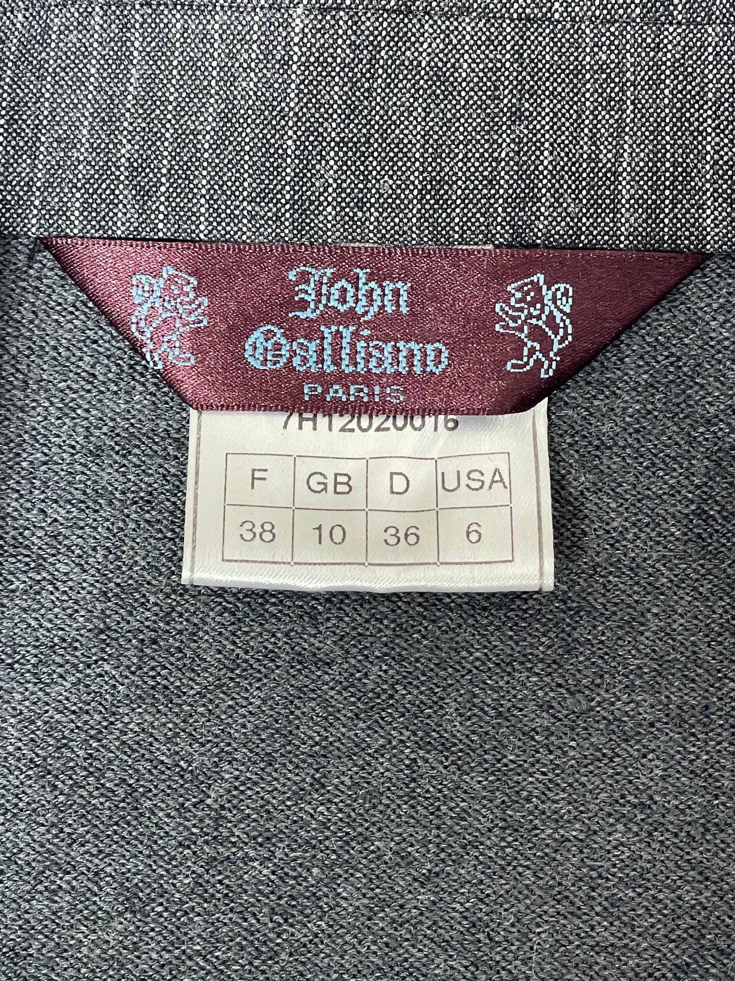 F/W 1997 John Galliano Runway Catholic School Girl Tie Crop Top Skirt Cardigan Uniform Set