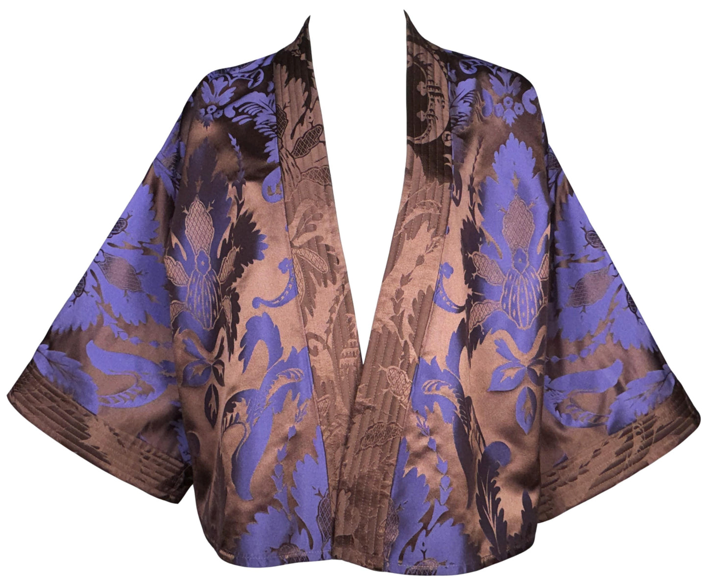 F/W 1997 Valentino Purple & Bronze Short Kimono Jacket