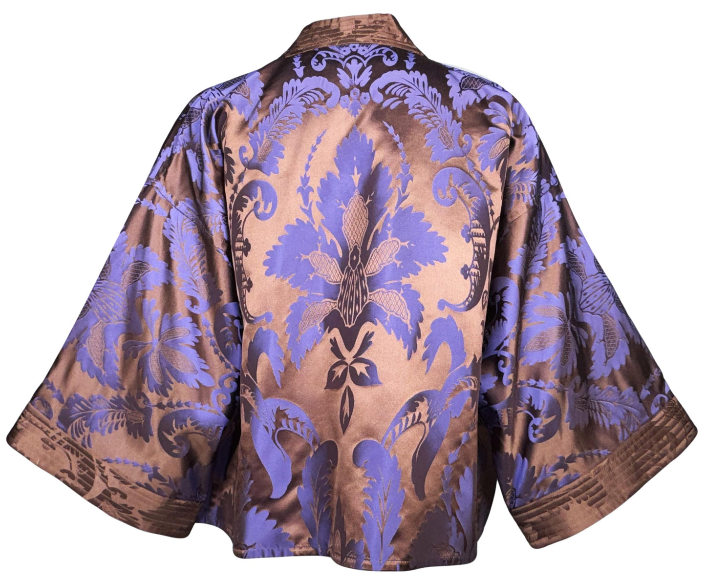 F/W 1997 Valentino Purple & Bronze Short Kimono Jacket
