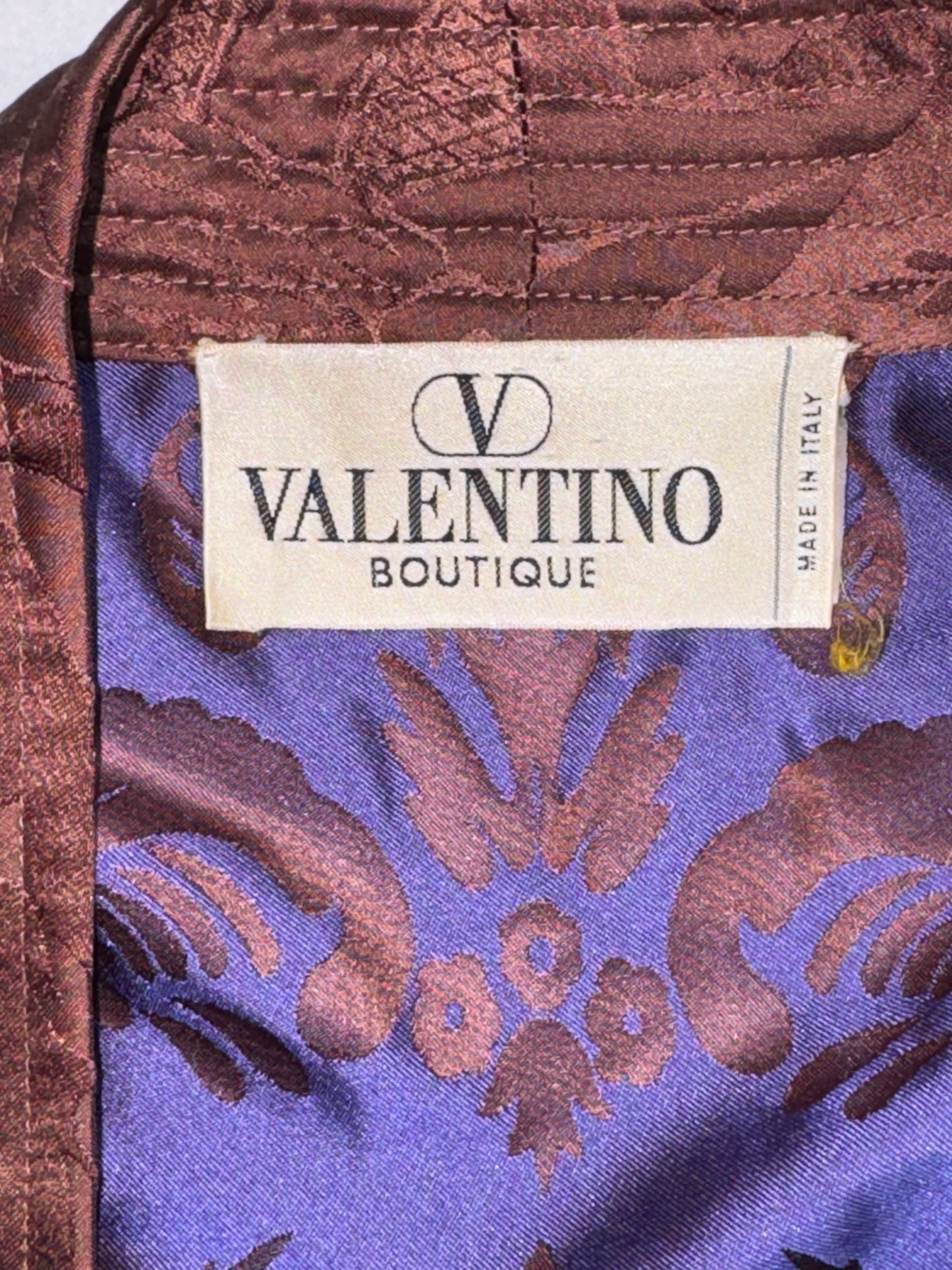 F/W 1997 Valentino Purple & Bronze Short Kimono Jacket