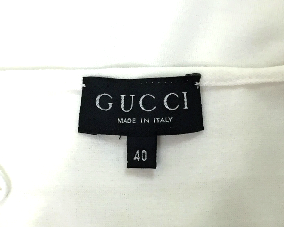 F/W 1997 Gucci x Tom Ford Sheer White Asymmetrical Halter Bodycon Mini Dress