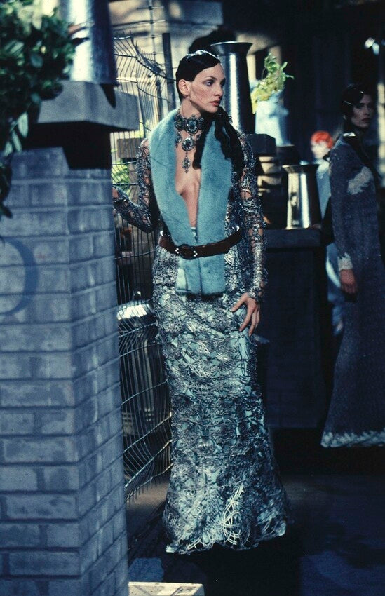 F/W 1998 Christian Dior x John Galliano Runway Large Victorian Cameo Choker Necklace & Earrings Set