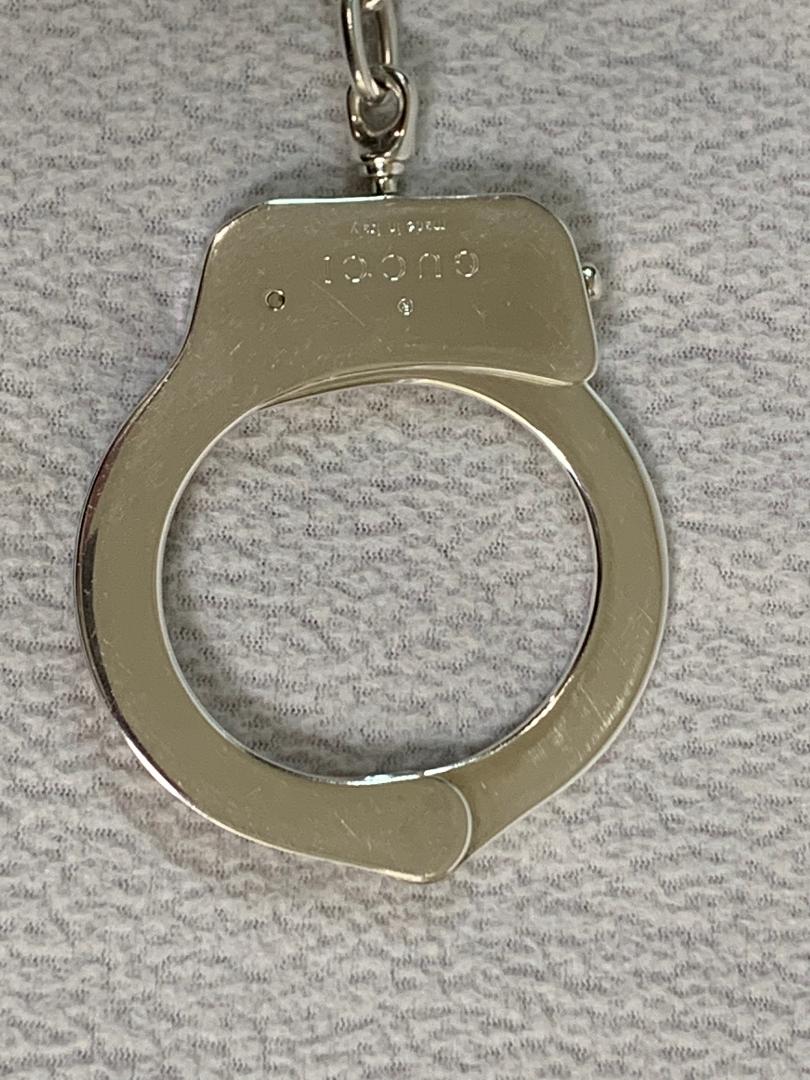 Vintage 1998 Gucci by Tom Ford RARE Numbered Silver Handcuffs Bracelet