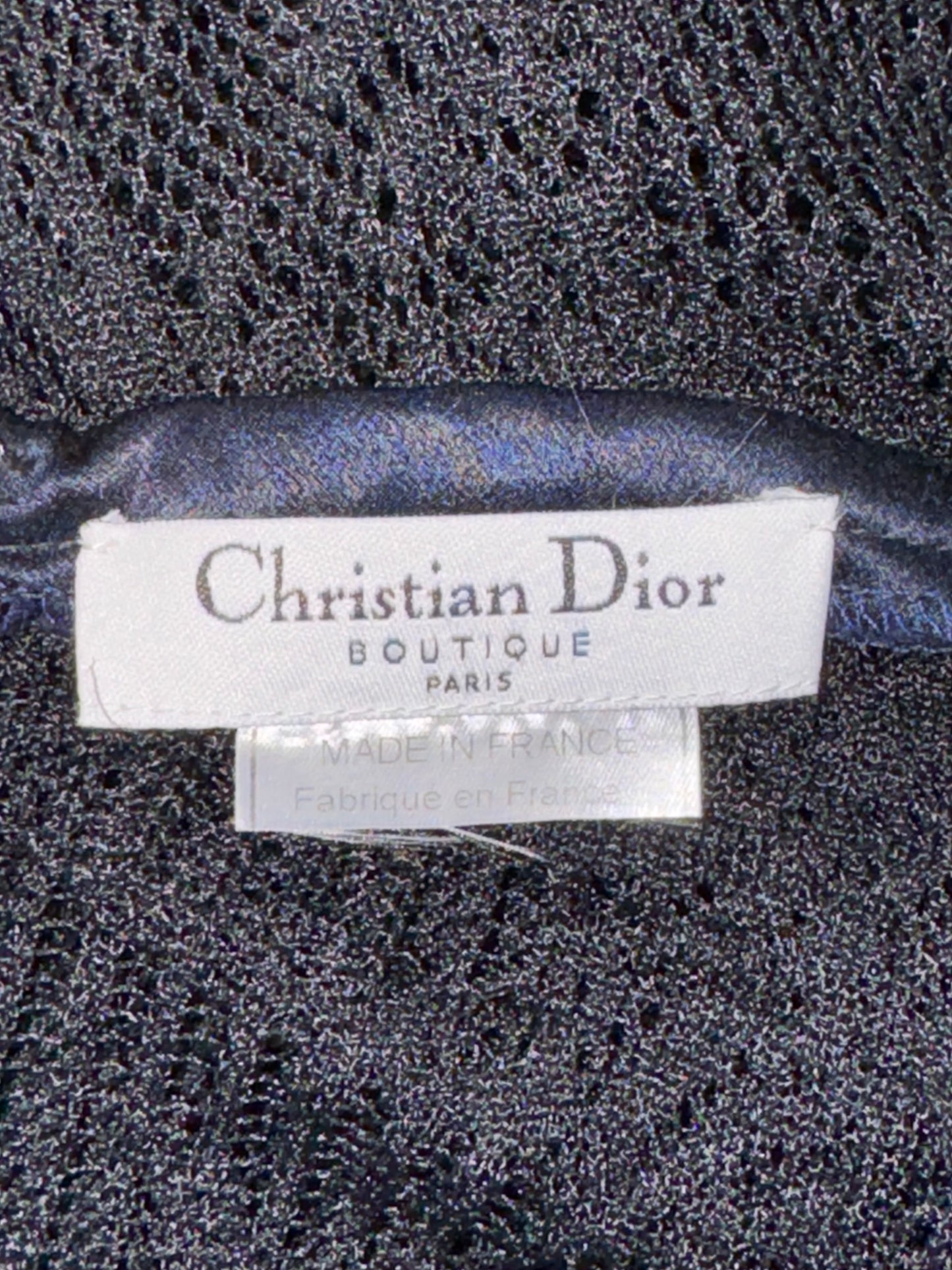 Vintage 1998 Christian Dior by John Galliano Sheer Black Lace & Fishnet Wide Leg Pants