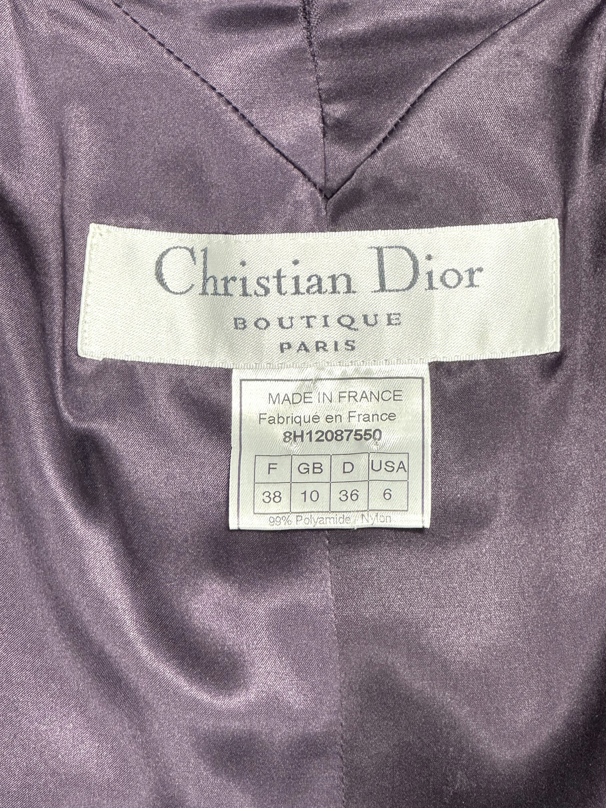 F/W 1998 Christian Dior x John Galliano Runway Black Logo Monogram 1920's Flapper Style Cocoon Coat Jacket w Curly Lamb Fur