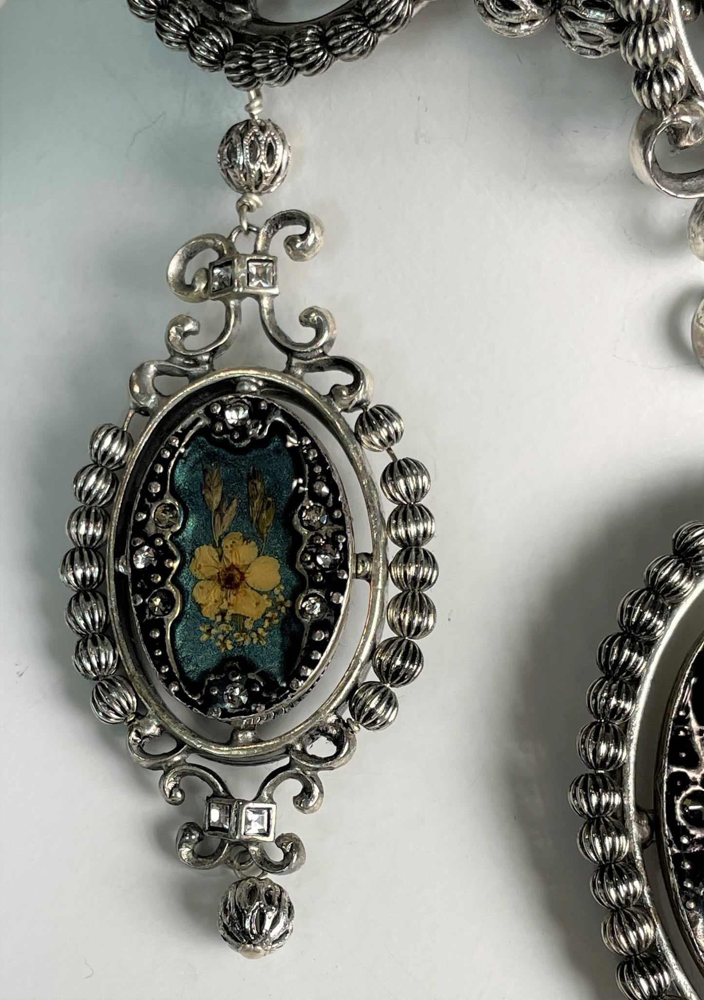 F/W 1998 Christian Dior x John Galliano Runway Large Victorian Cameo Choker Necklace & Earrings Set