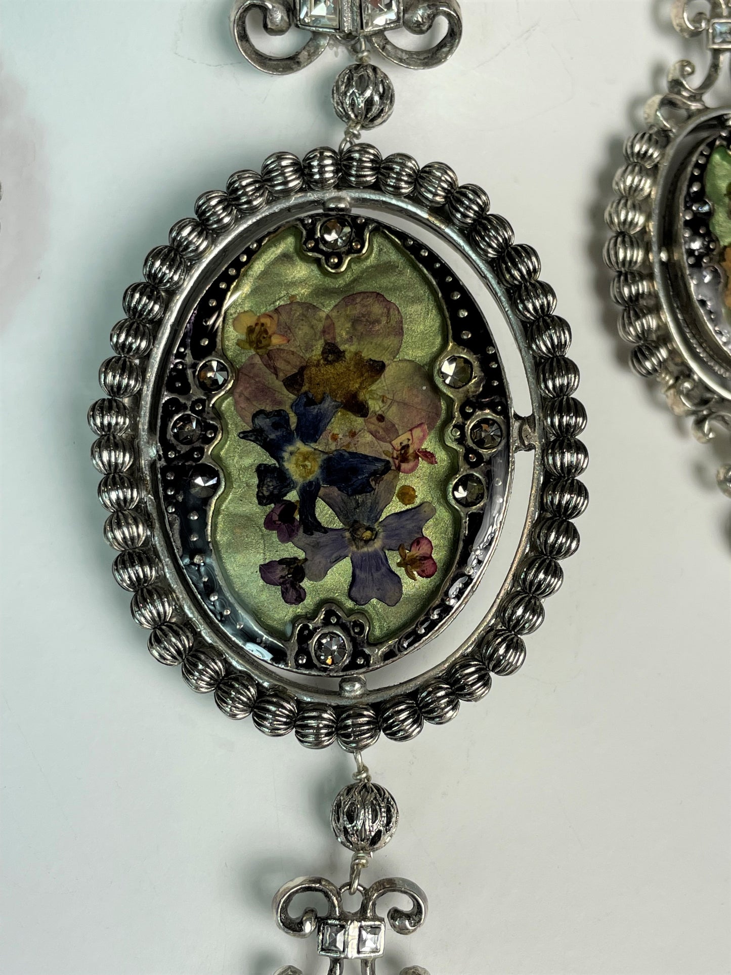 F/W 1998 Christian Dior x John Galliano Runway Large Victorian Cameo Choker Necklace & Earrings Set