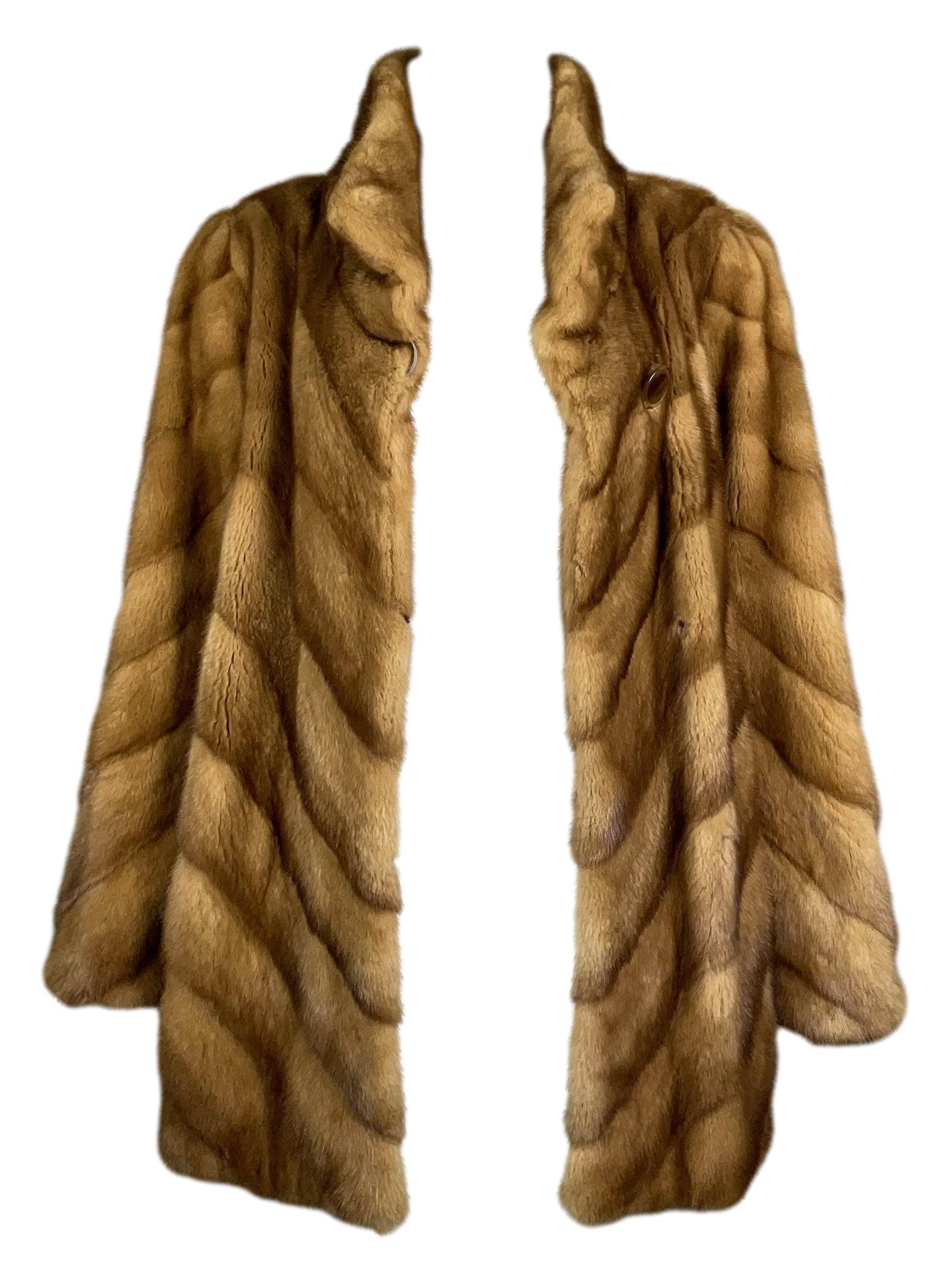 Rare Vintage 1998 John Galliano Mink Fur 1930's Style Swing Coat