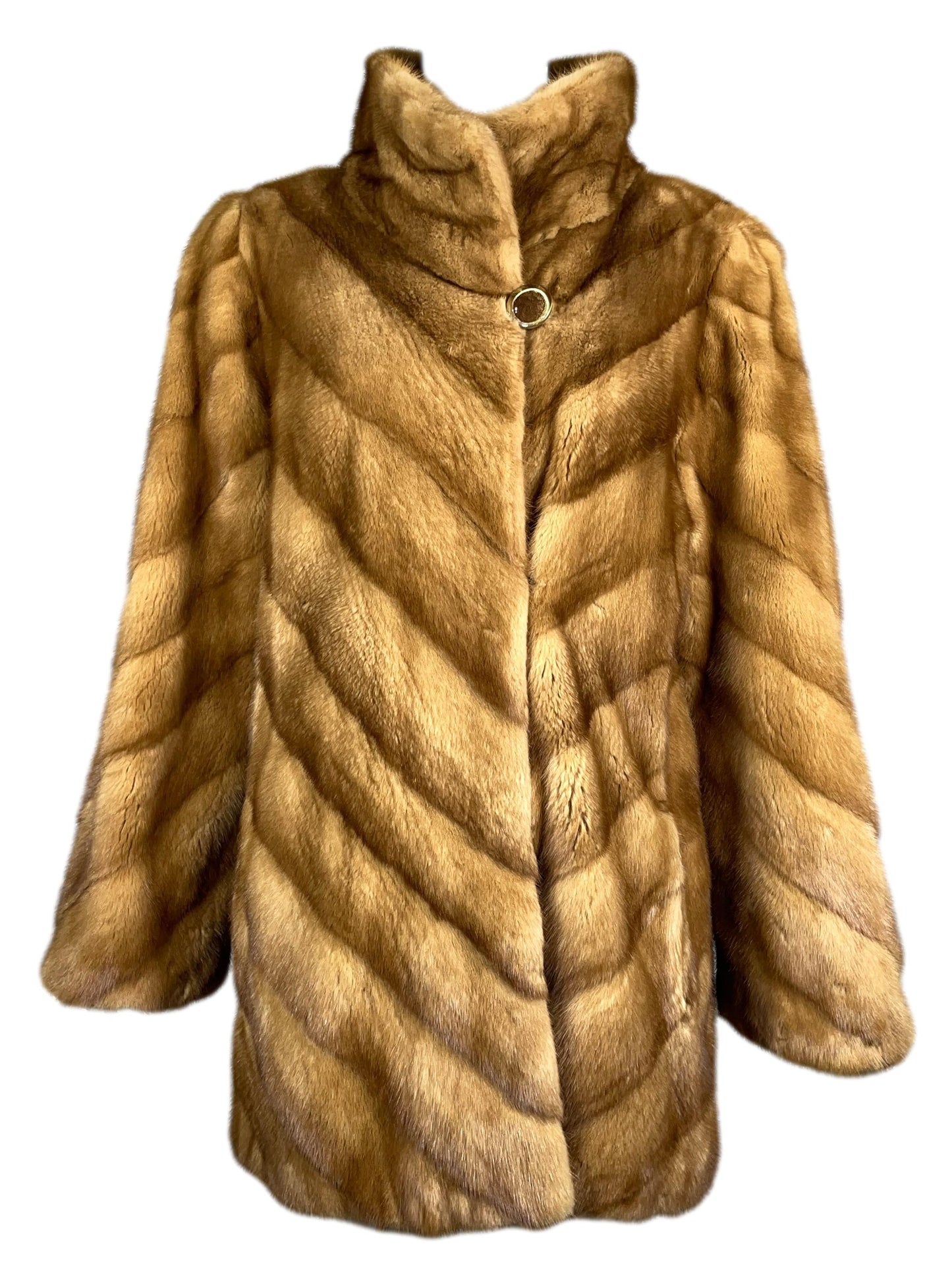 Rare Vintage 1998 John Galliano Mink Fur 1930's Style Swing Coat