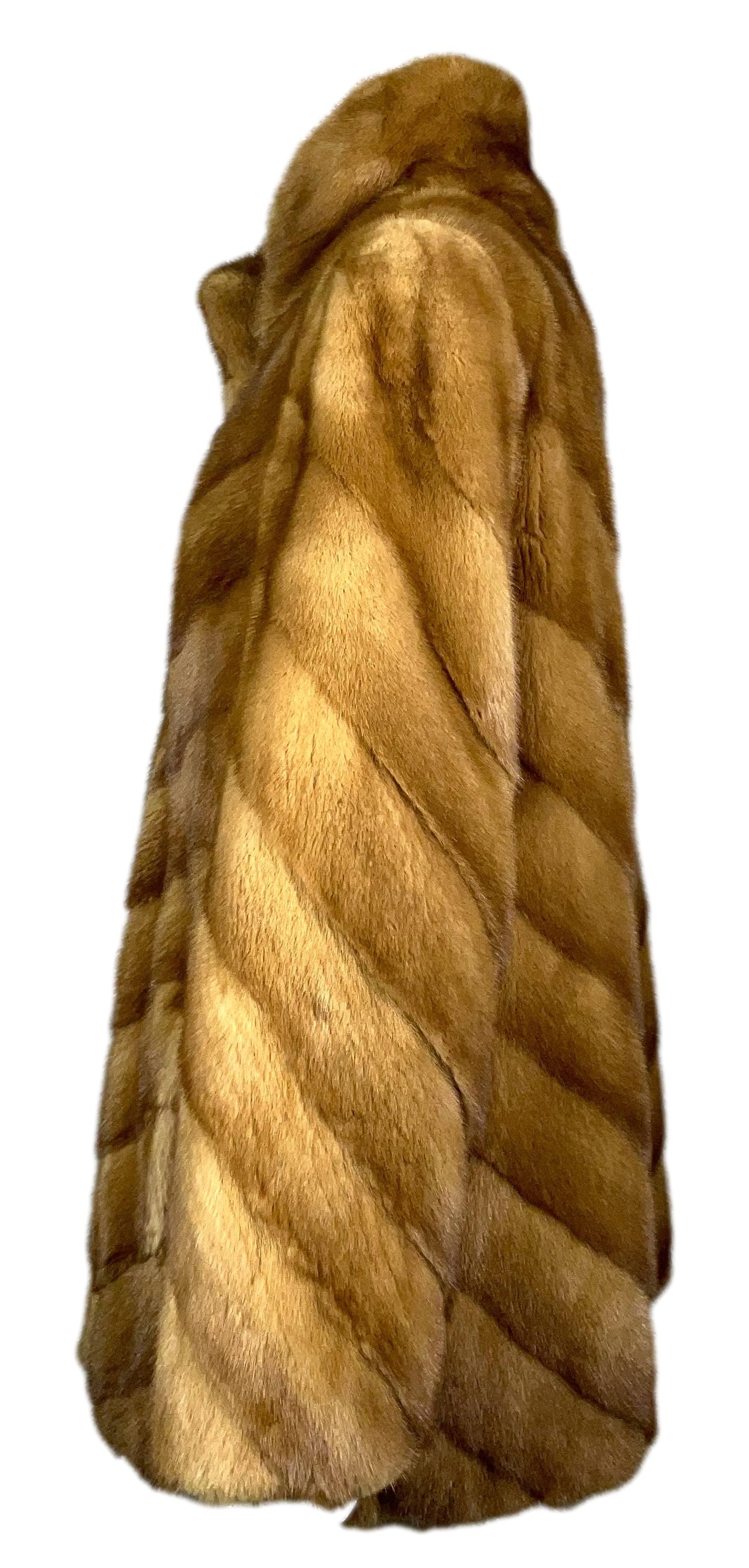 Rare Vintage 1998 John Galliano Mink Fur 1930's Style Swing Coat