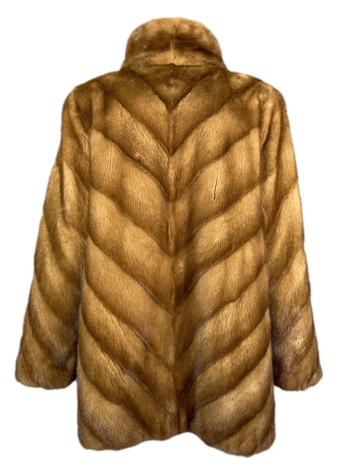 Rare Vintage 1998 John Galliano Mink Fur 1930's Style Swing Coat