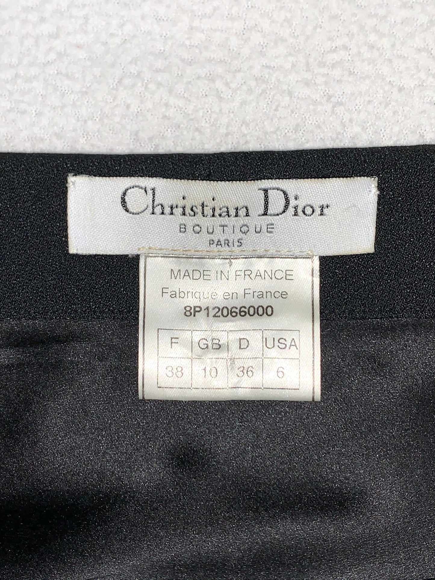 S/S 1998 Christian Dior by John Galliano Strapless Black High Slit Bow Dress
