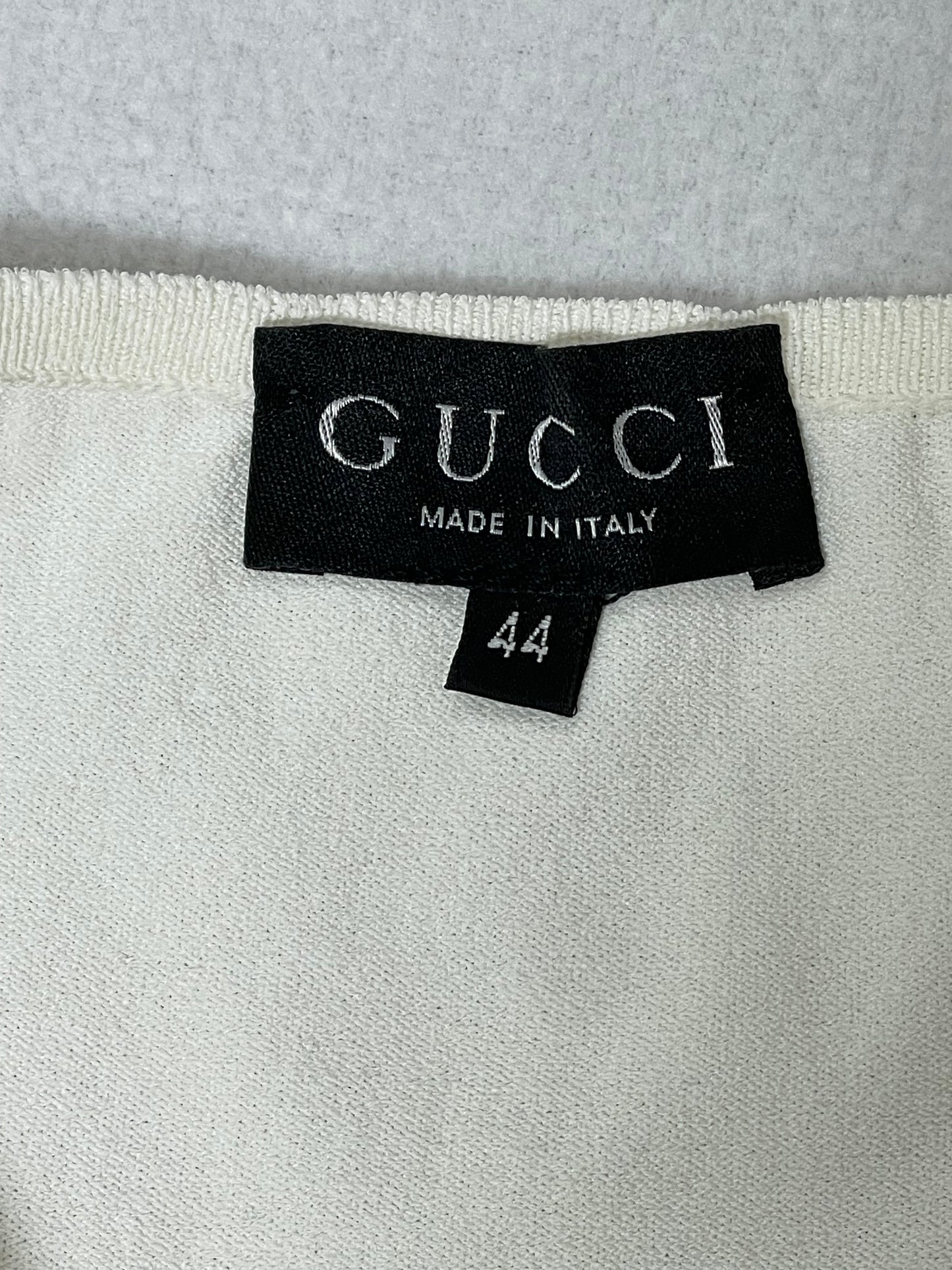 Vintage S/S 1998 Gucci by Tom Ford Runway White Bodycon Top & Skirt Set