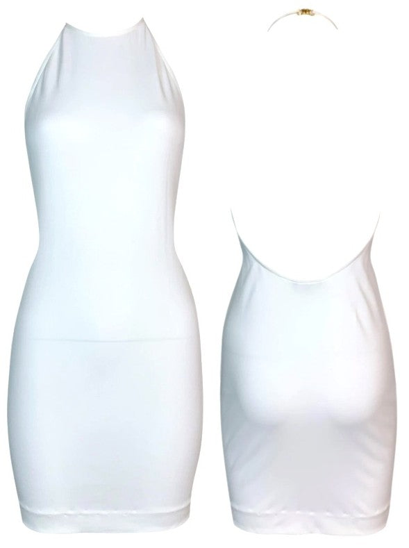 Vintage S/S 1998 Gucci x Tom Ford Semi-Sheer White Bodycon Mini Dress