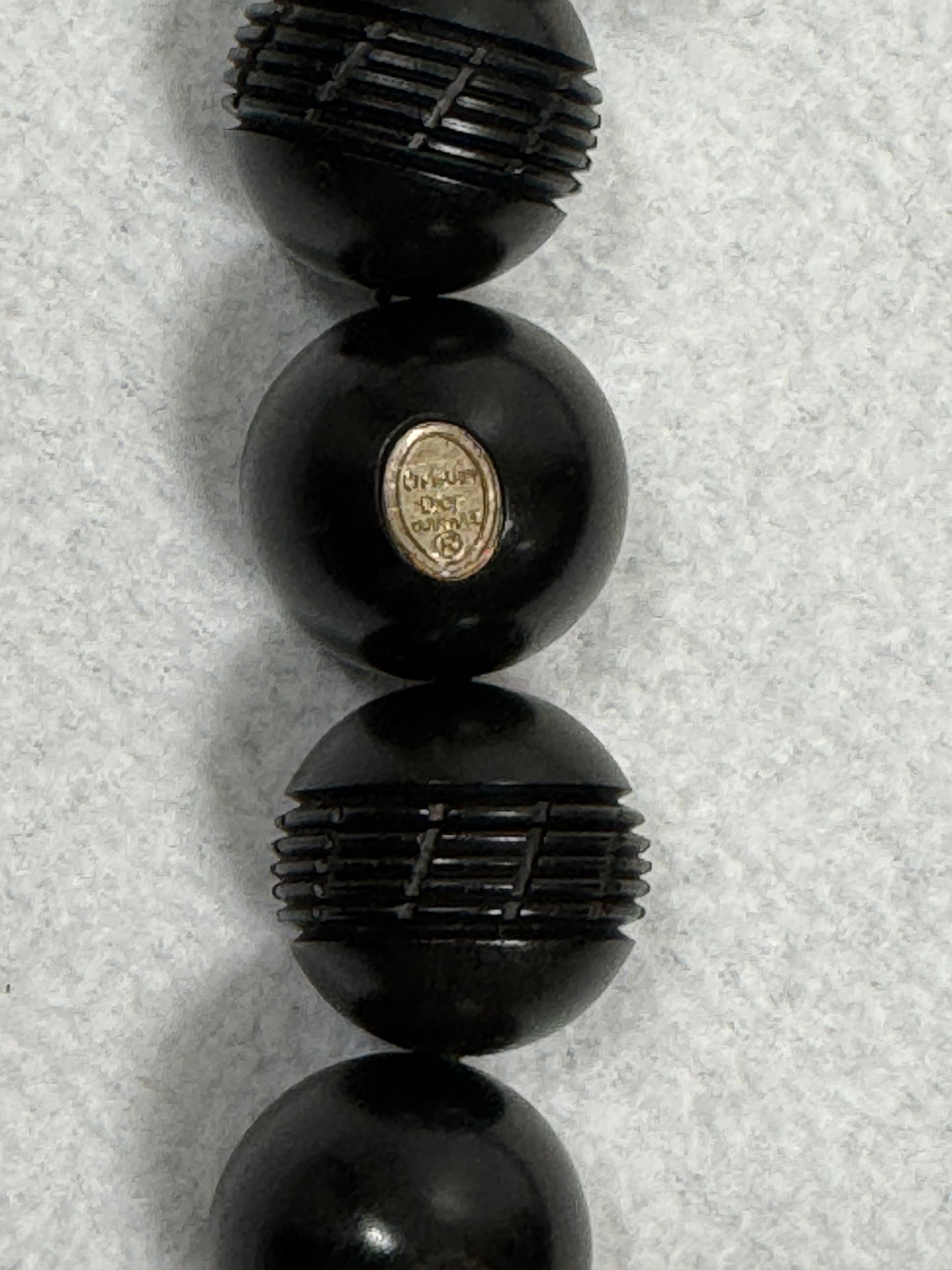 Vintage 1999 Christian Dior by John Galliano Large Ebony Wood Necklace & Wide Cuff Bracelet