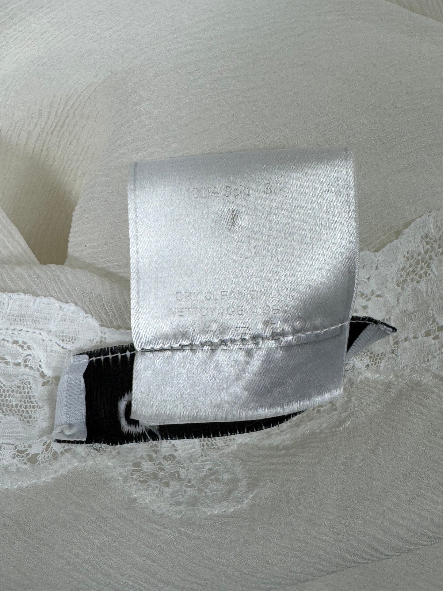 F/W 1999 Christian Dior by John Galliano Sheer Ivory Silk & Chantilly Lace High Slit Slip Dress