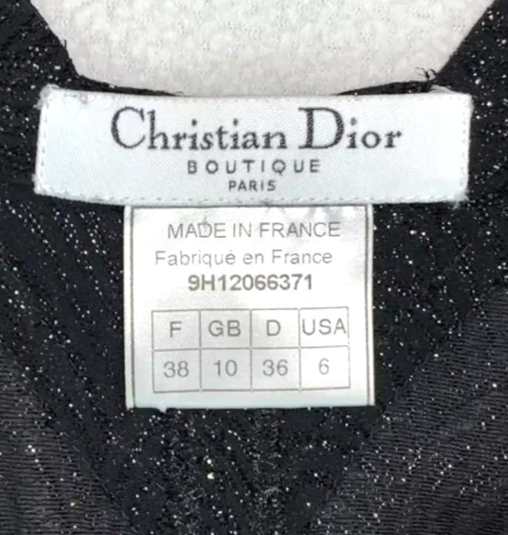 F/W 1999 Christian Dior by John Galliano Runway Sheer Glitter Black Suspender Dress