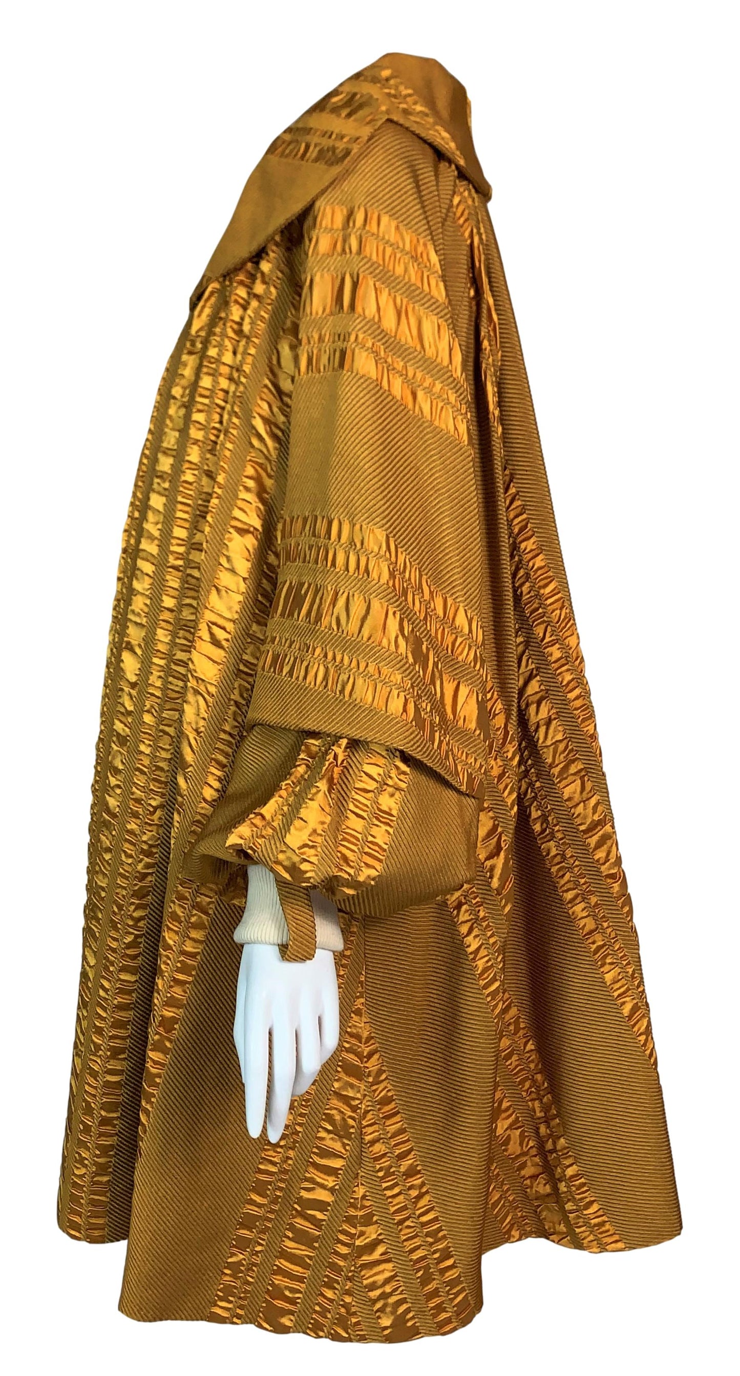 F/W 1999 Christian Dior by John Galliano Gold Renaissance Swing Opera Coat Dress