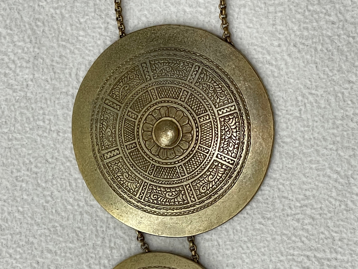 S/S 1999 Christian Dior by John Galliano Runway RARE Huge Gold Tribal Necklace