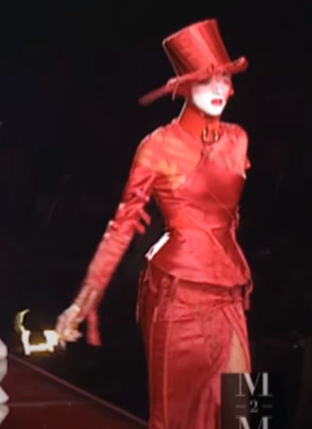 *EXTREMELY RARE* ARCHIVAL F/W 2000 Christian Dior by John Galliano Haute Couture Runway Silver Crystal Bondage Handcuffs Bracelet