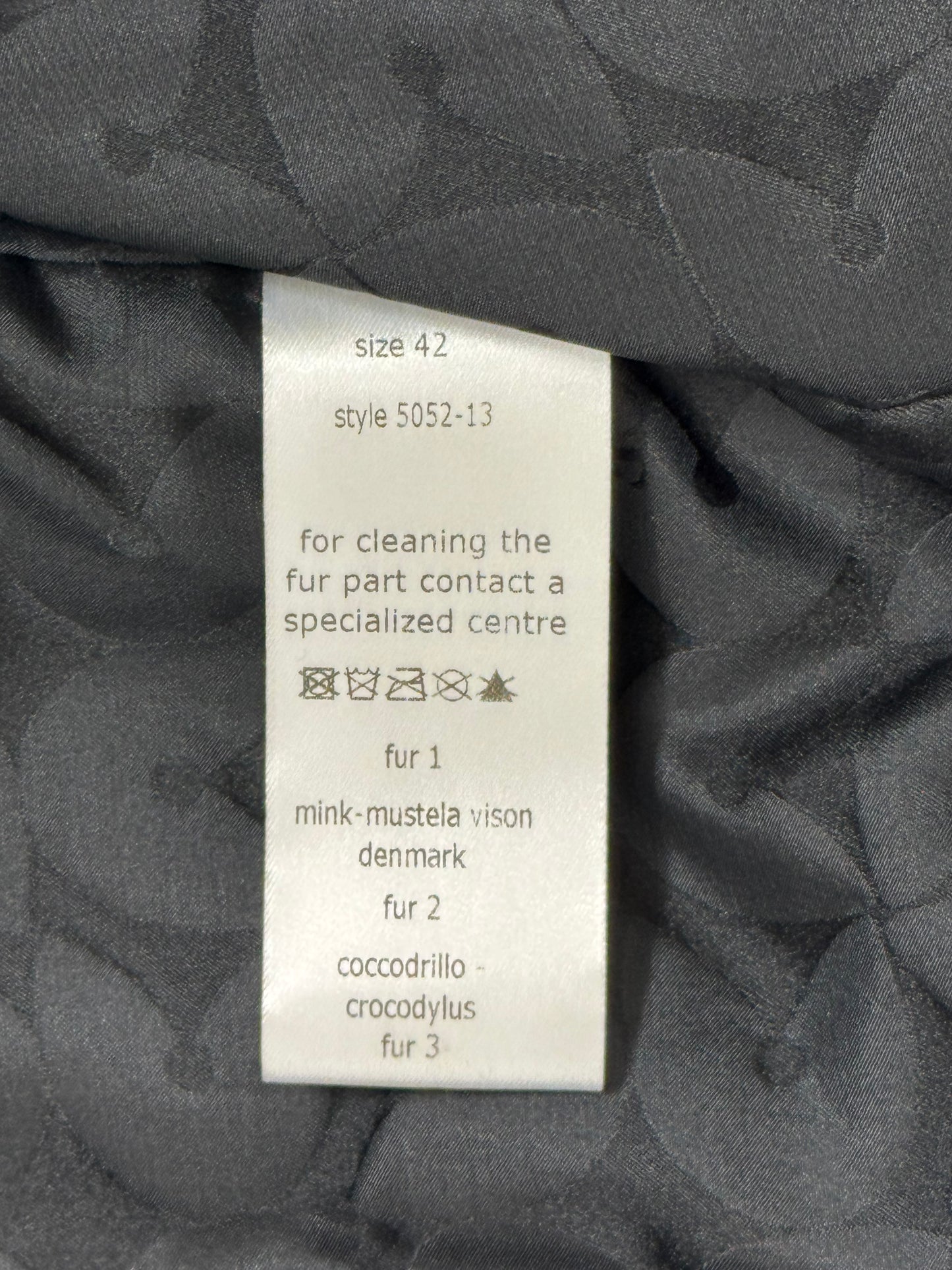 F/W 2008 RARE Gianfranco Ferre Brown Crocodile Alligator Mink Fur Fitted Jacket